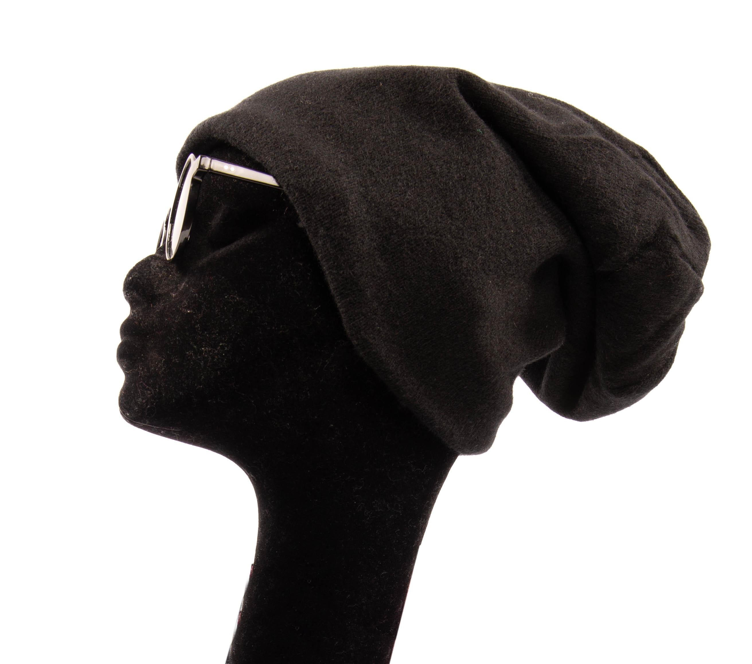 Cappello in cashmere nero J4051050 N JUCCA 