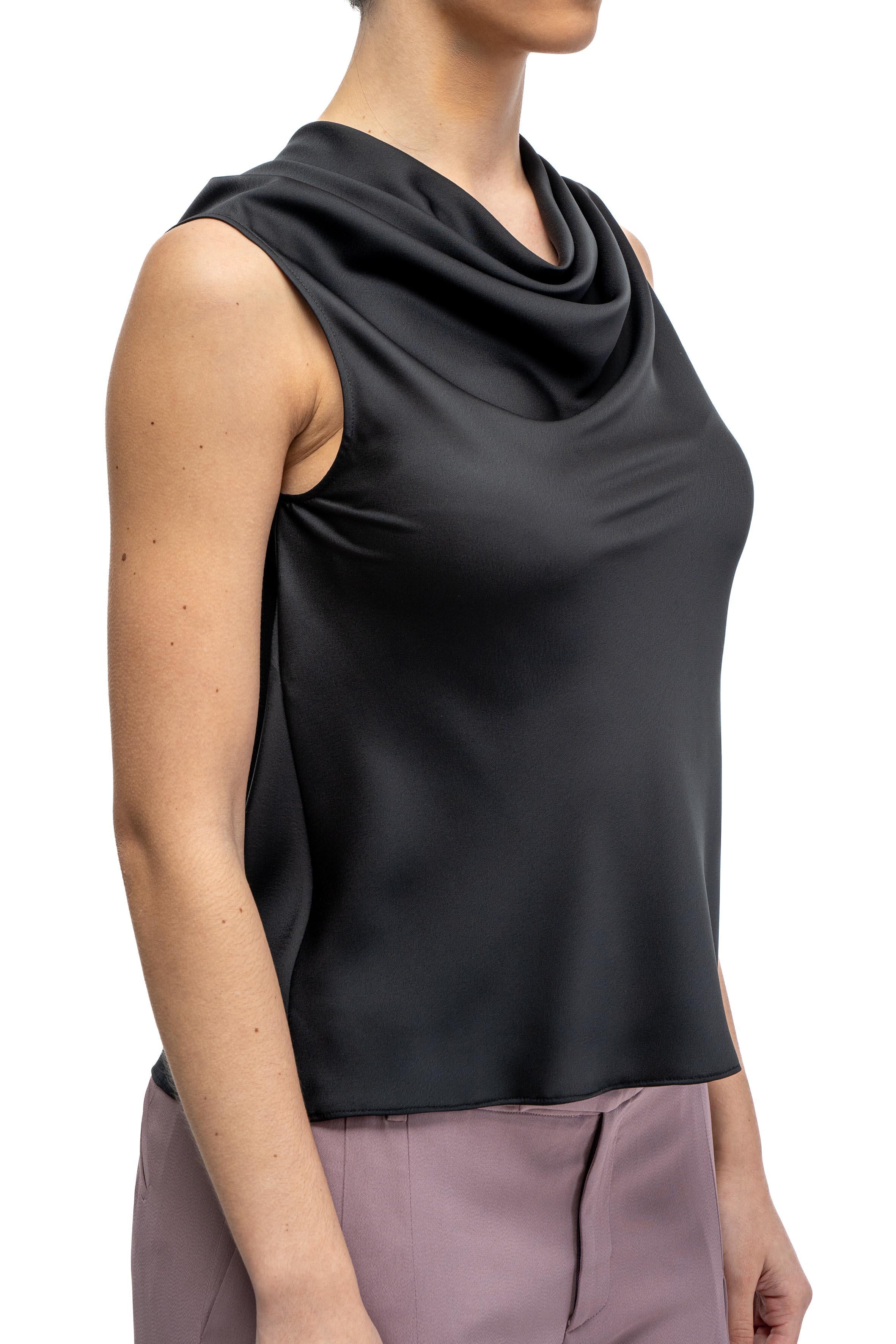 top in crepe fluido nero 0804 0719 0555 nero PHILOSOPHY 
