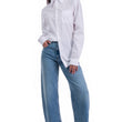 Camicia con taschino bianco