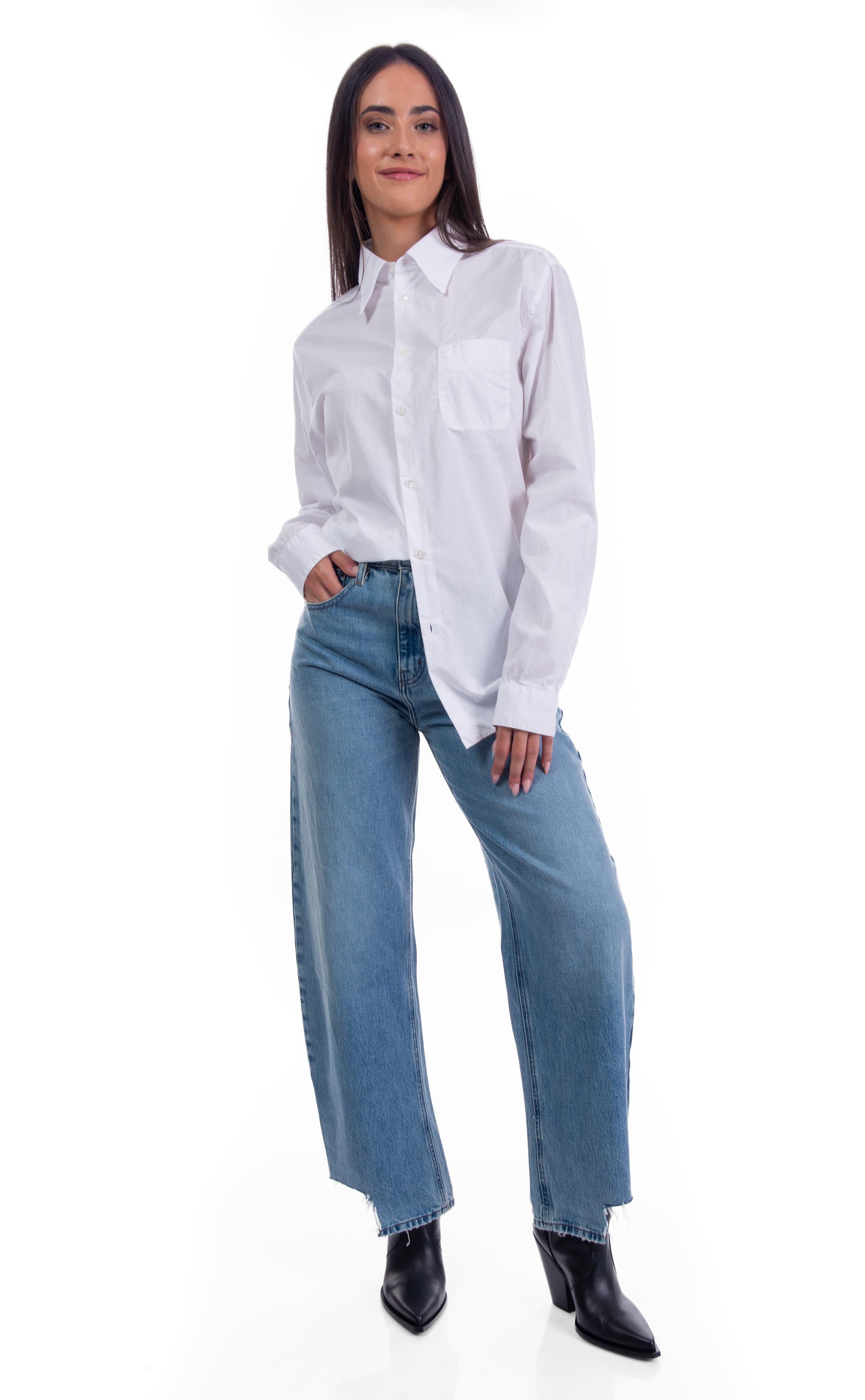 Camicia con taschino bianco G025 B N° 21 