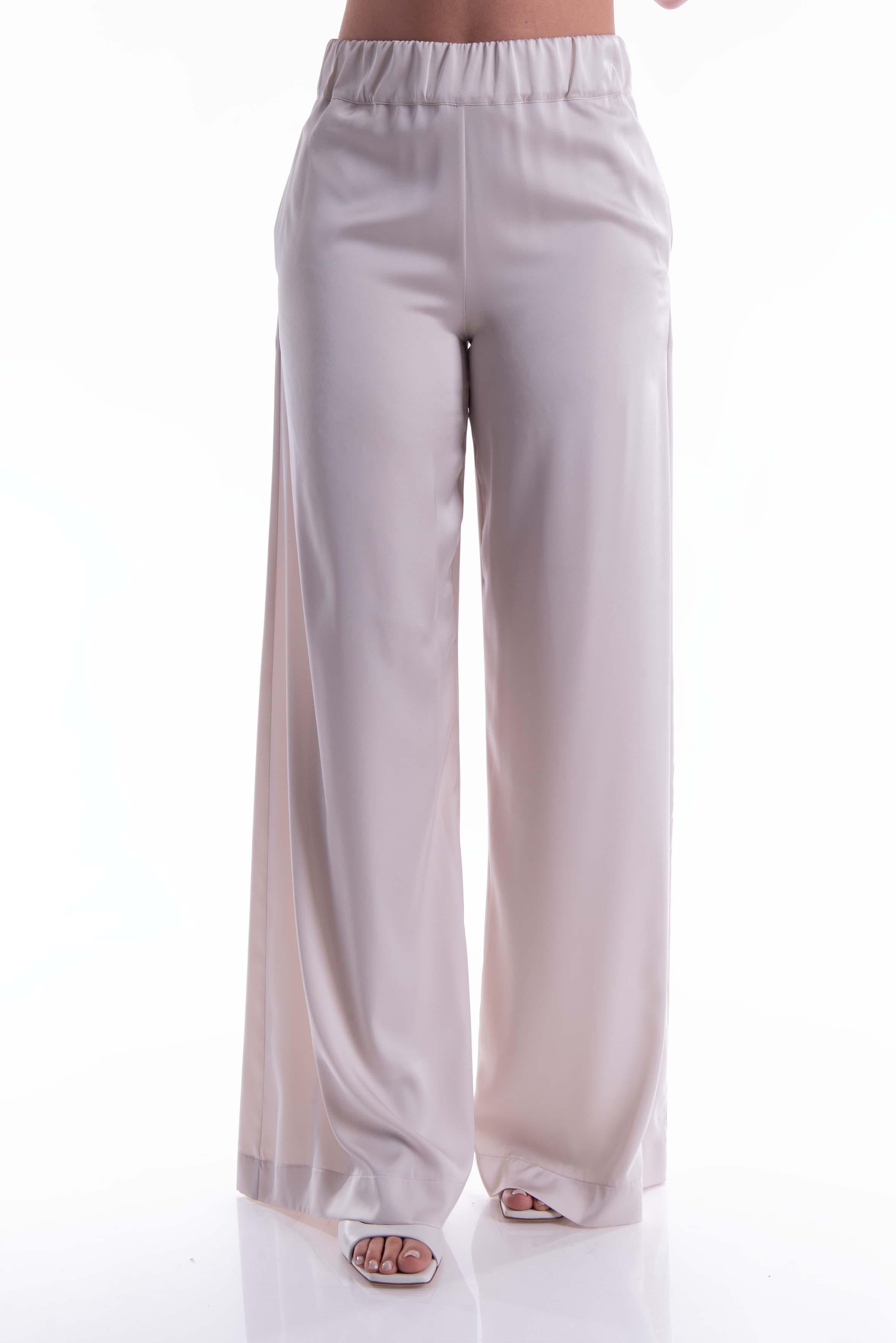 Pantalone in seta ghiaccio 58557 G D.EXTERIOR 