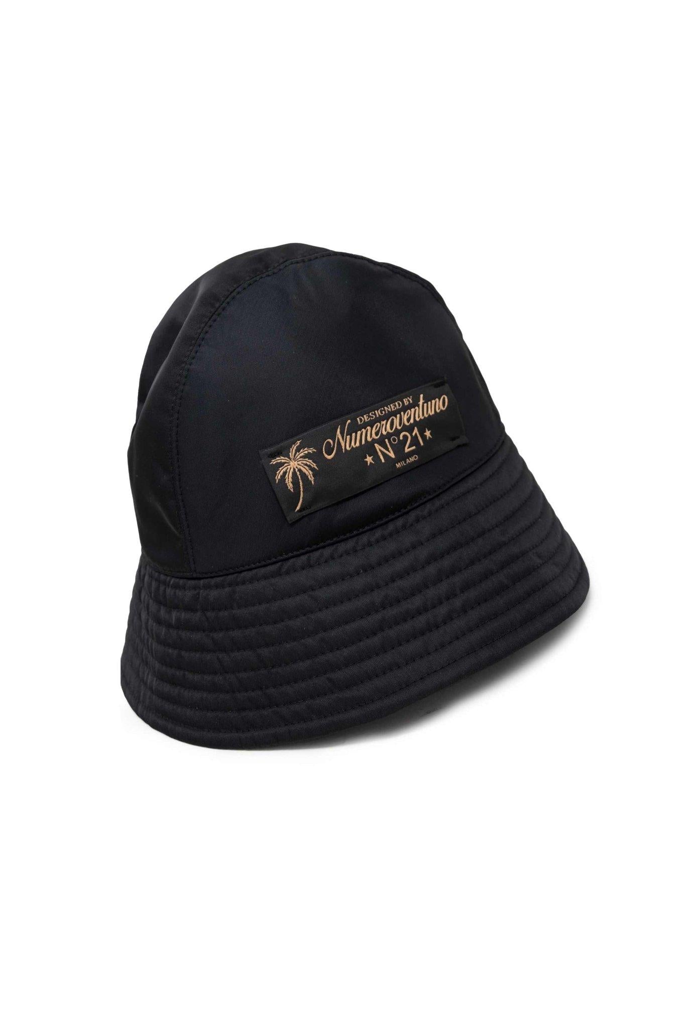 Cappello pescatore nero con logo 7111 N N° 21 