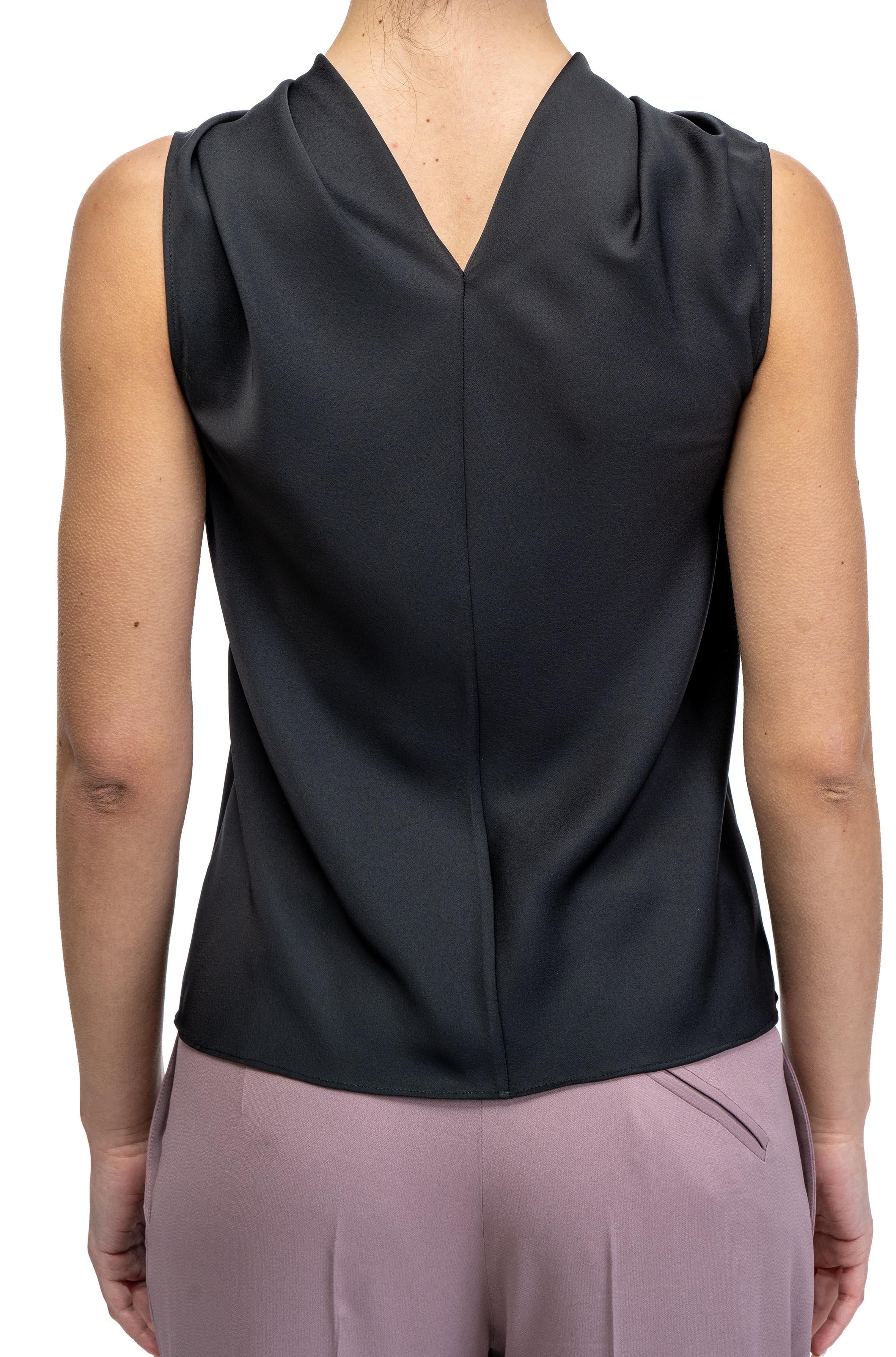 top in crepe fluido nero 0804 0719 0555 nero PHILOSOPHY 