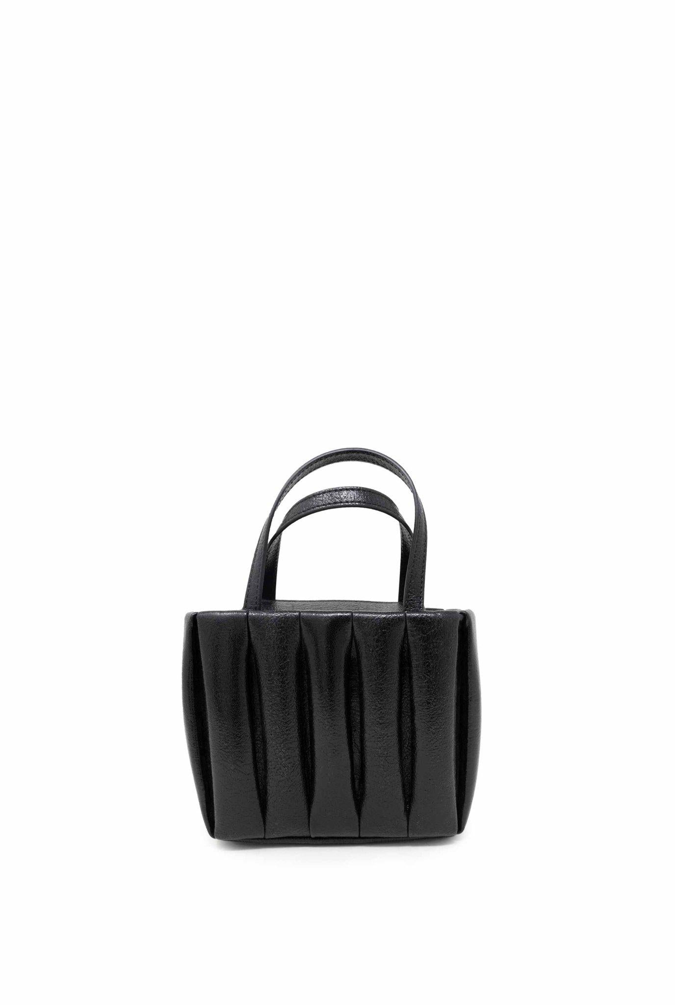 Borsa tote Aria laminata nera ARIA N THEMOIRE' 