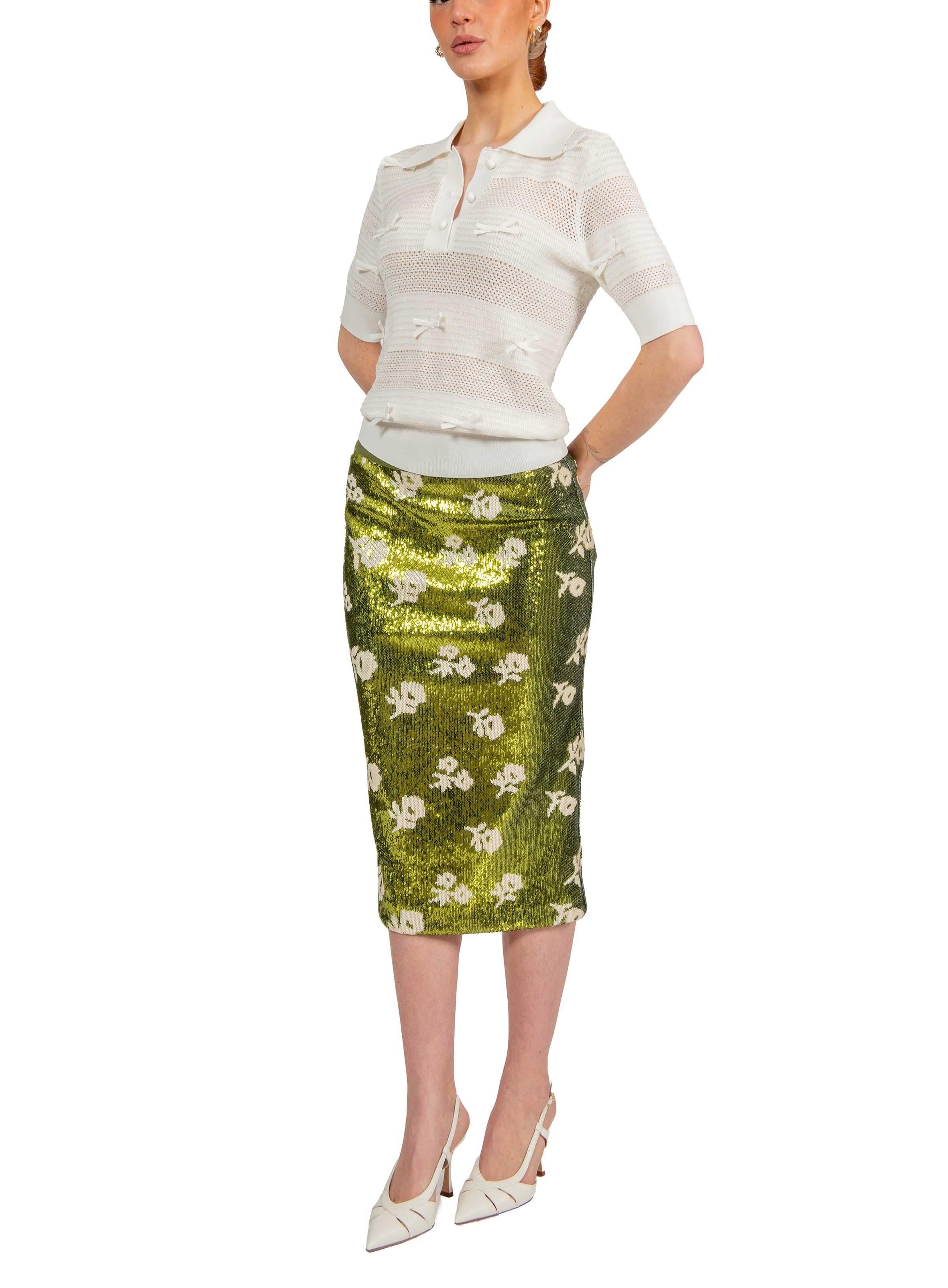 Polo in maglia bianca  con decorazione a fiocchi JART POLO OFF WHITE ESSENTIEL ANTWERP 