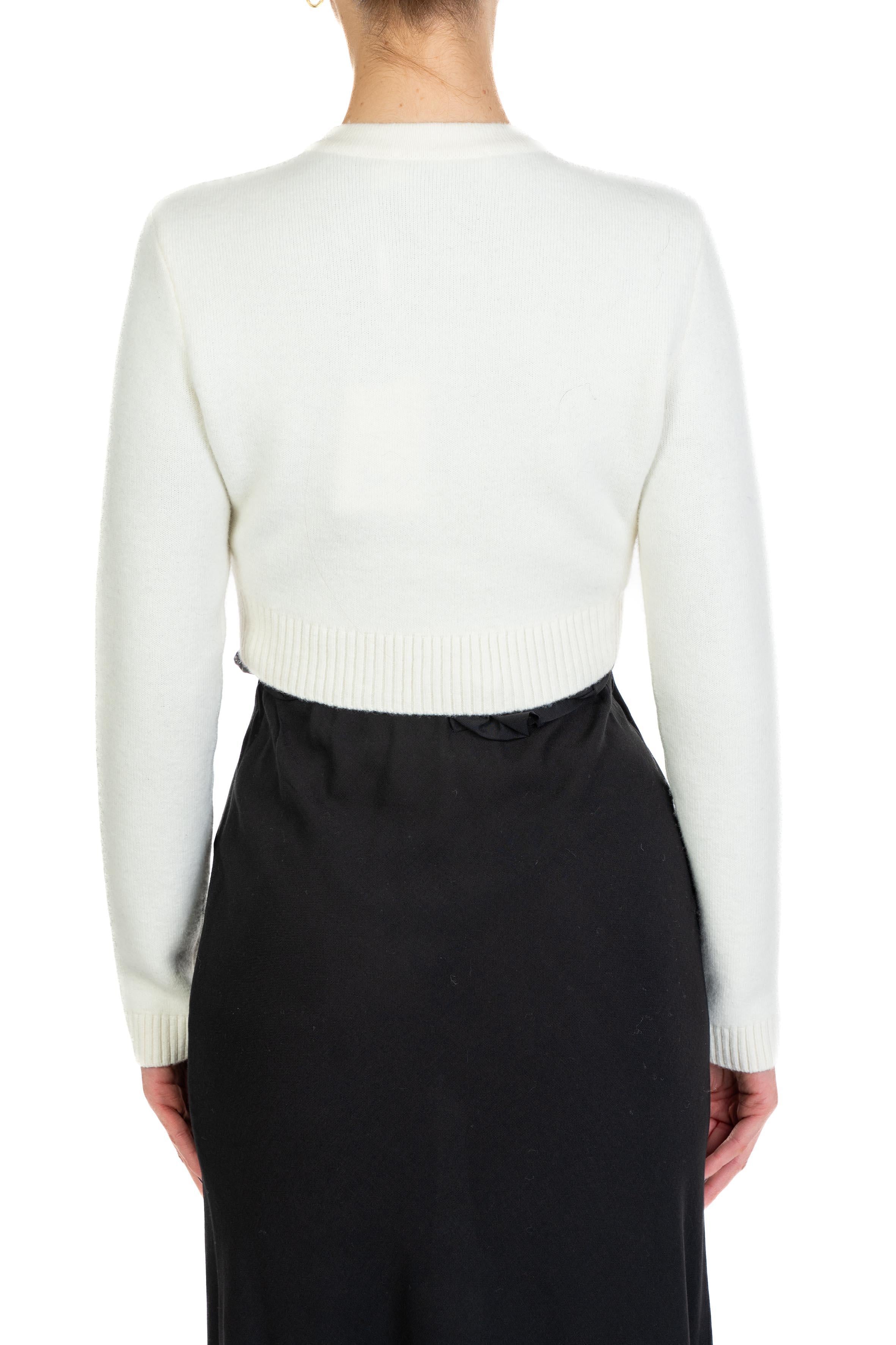 Cardigan in lana 018C CREAM SELF PORTRAIT 