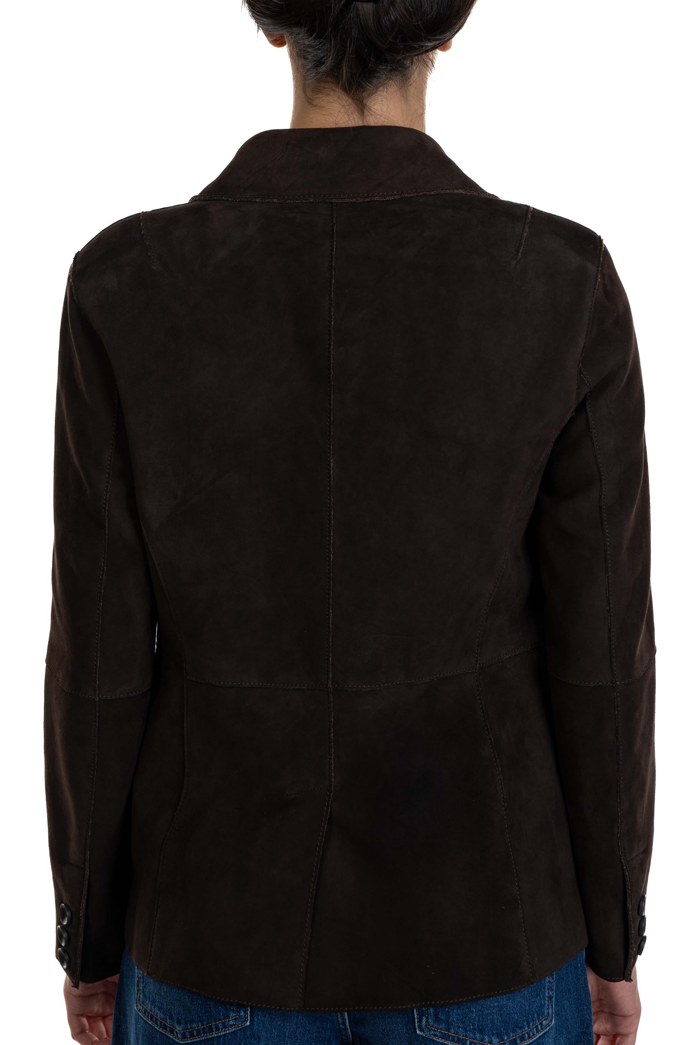 Giacca Bahia in suede BAHIA MOKA THE JACKIE LEATHERS 