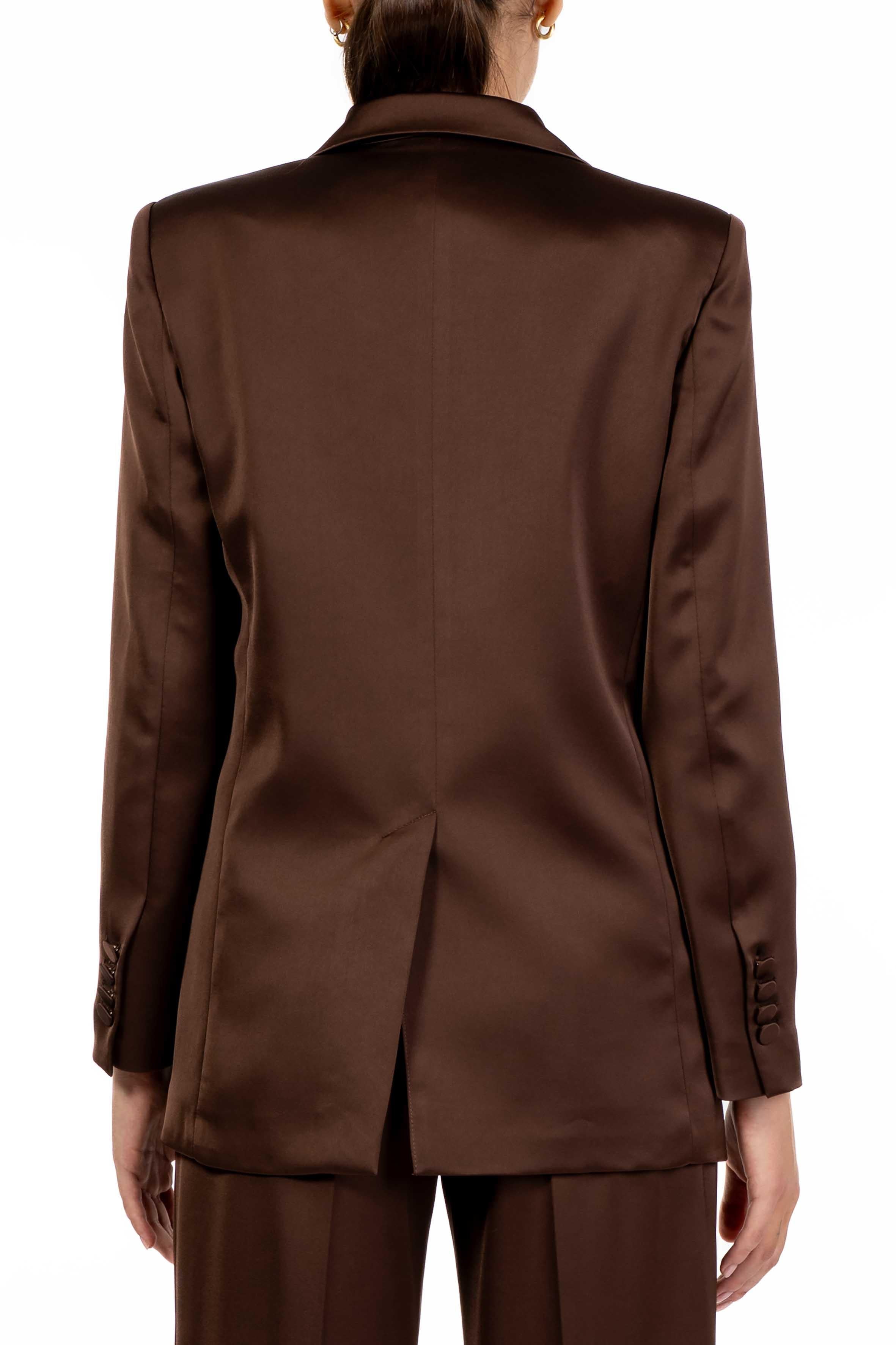 Giacca raso testa di moro 3687 331 CAFFE ALICE MILLER 
