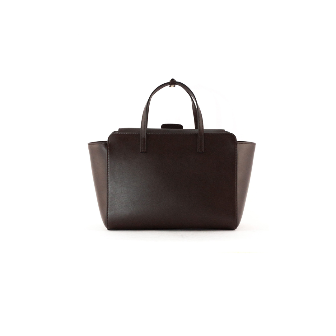 Borsa Flap M testa di moro FLAP M PREMIER DARK BROWN HIDESINS 