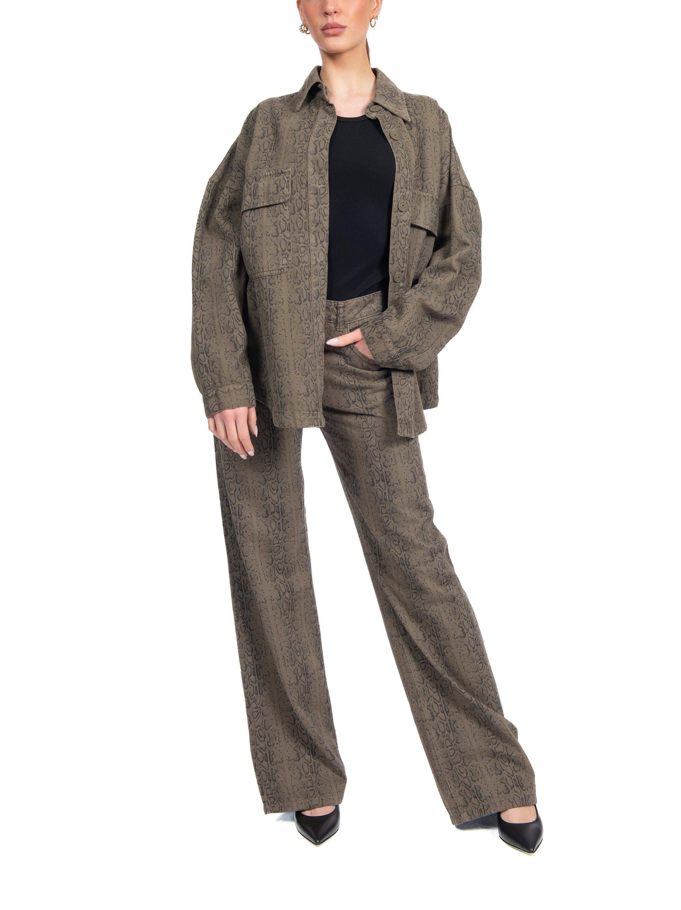 Giacca camicia stampa pitone. 40104 MILITY FEDERICA TOSI 