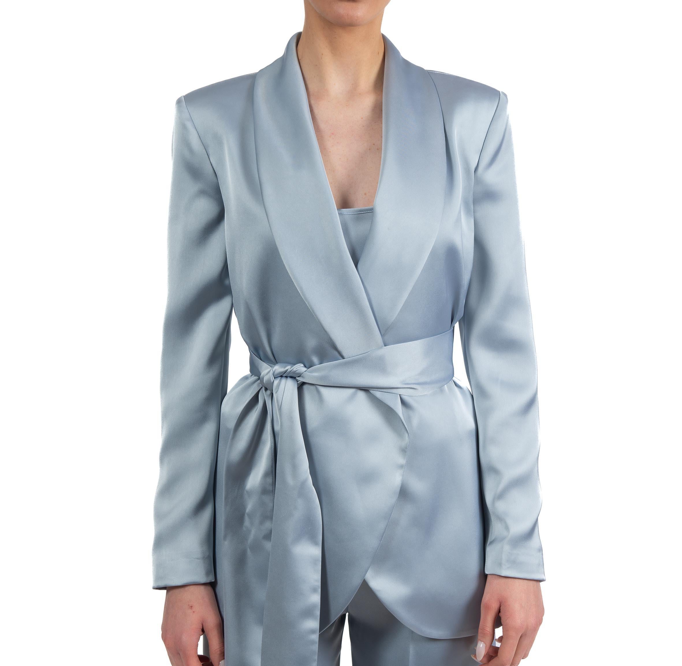 Giacca in raso con cintura 4531 2674 POLVERE ALICE MILLER 