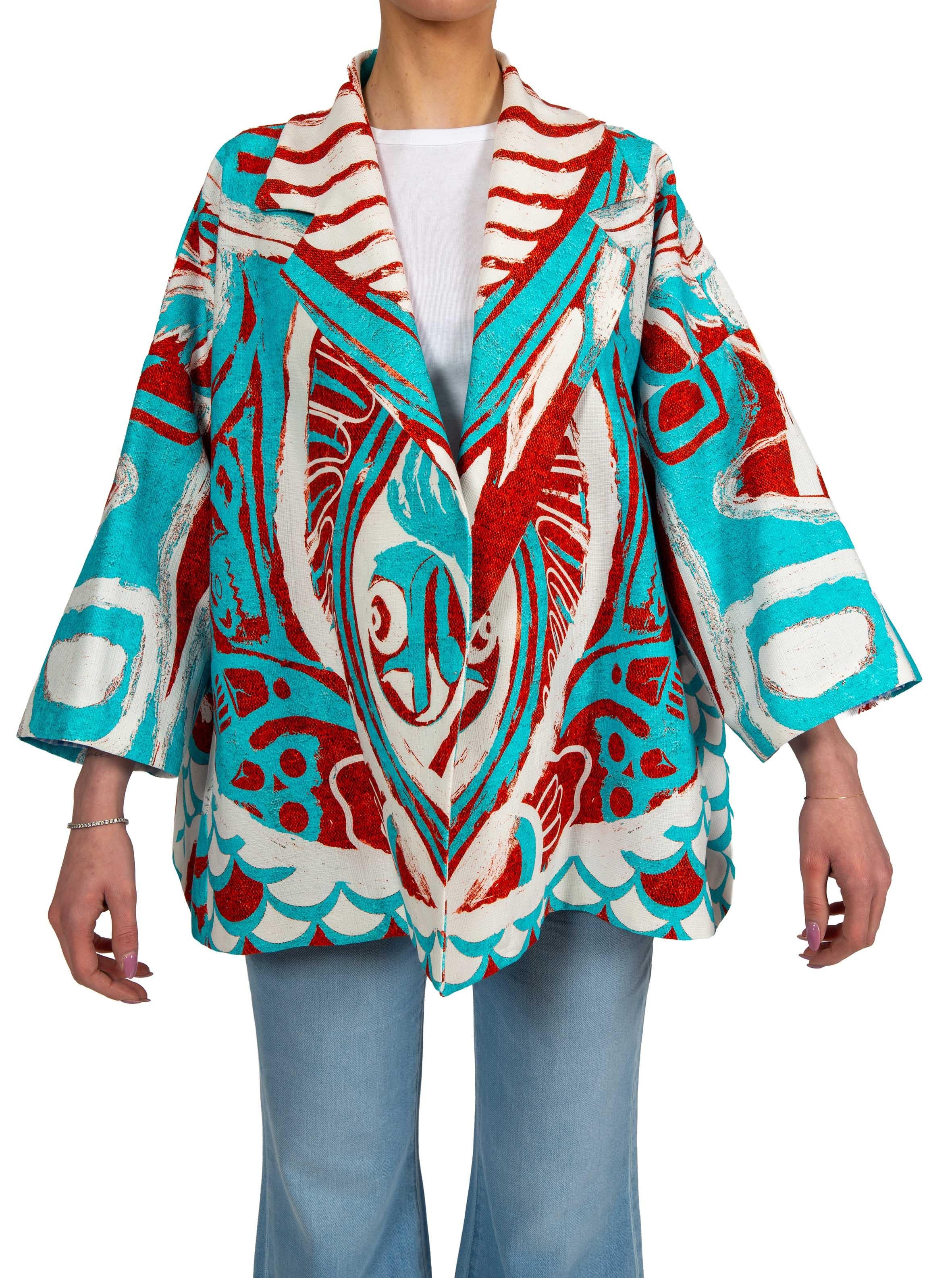 Caban Stella Jean  stampa alaska. JC410 STAMPA ALASKA STELLA JEAN 