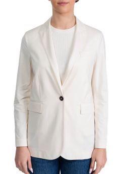 Giacca in jersey di cotone panna FD3409 001 panna CIRCOLO 