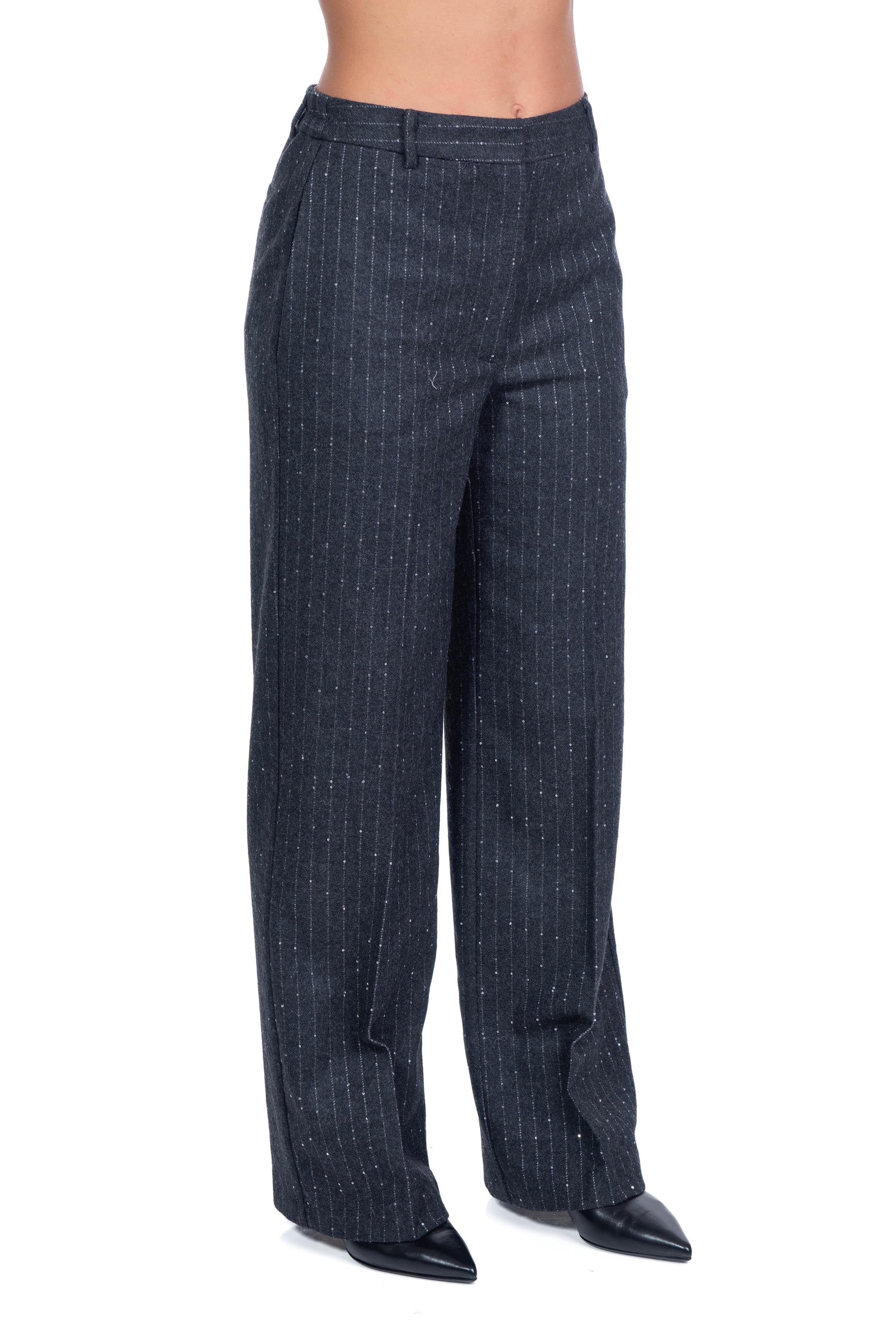 Pantalone gessato grigio J4014026 G JUCCA 