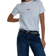 T-shirt logo MSGM  panna.