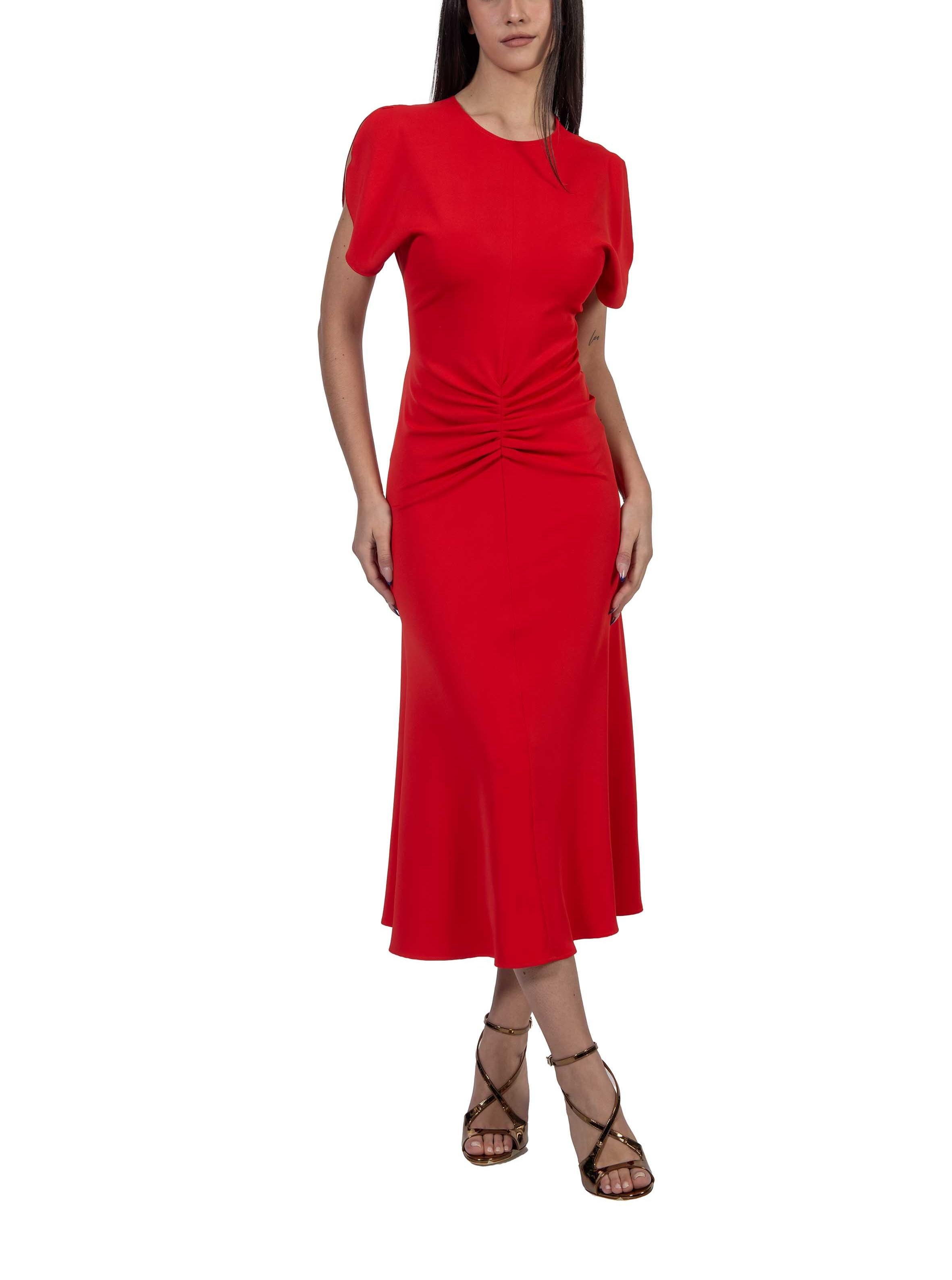 Abito arricciato rosso 4506 4415 ROSSO ALICE MILLER 