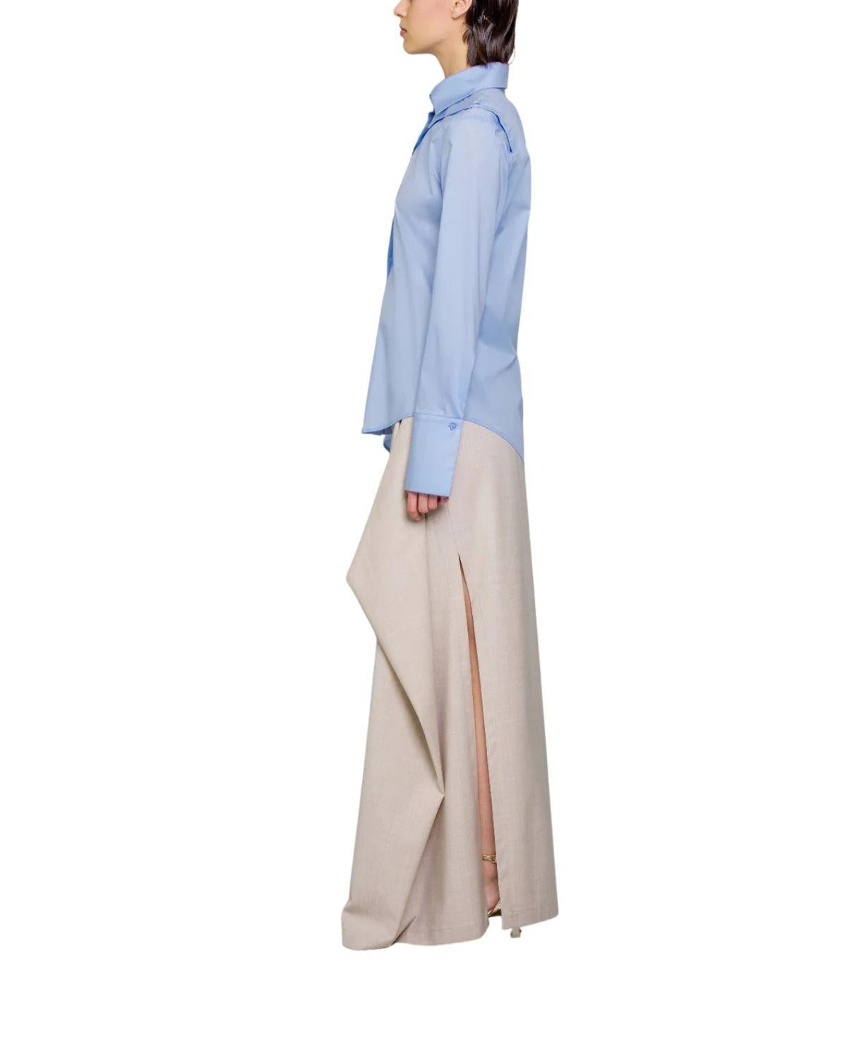 Camicia Adama in cotone celeste BA848 ADAMA SKY BLUE Balossa 