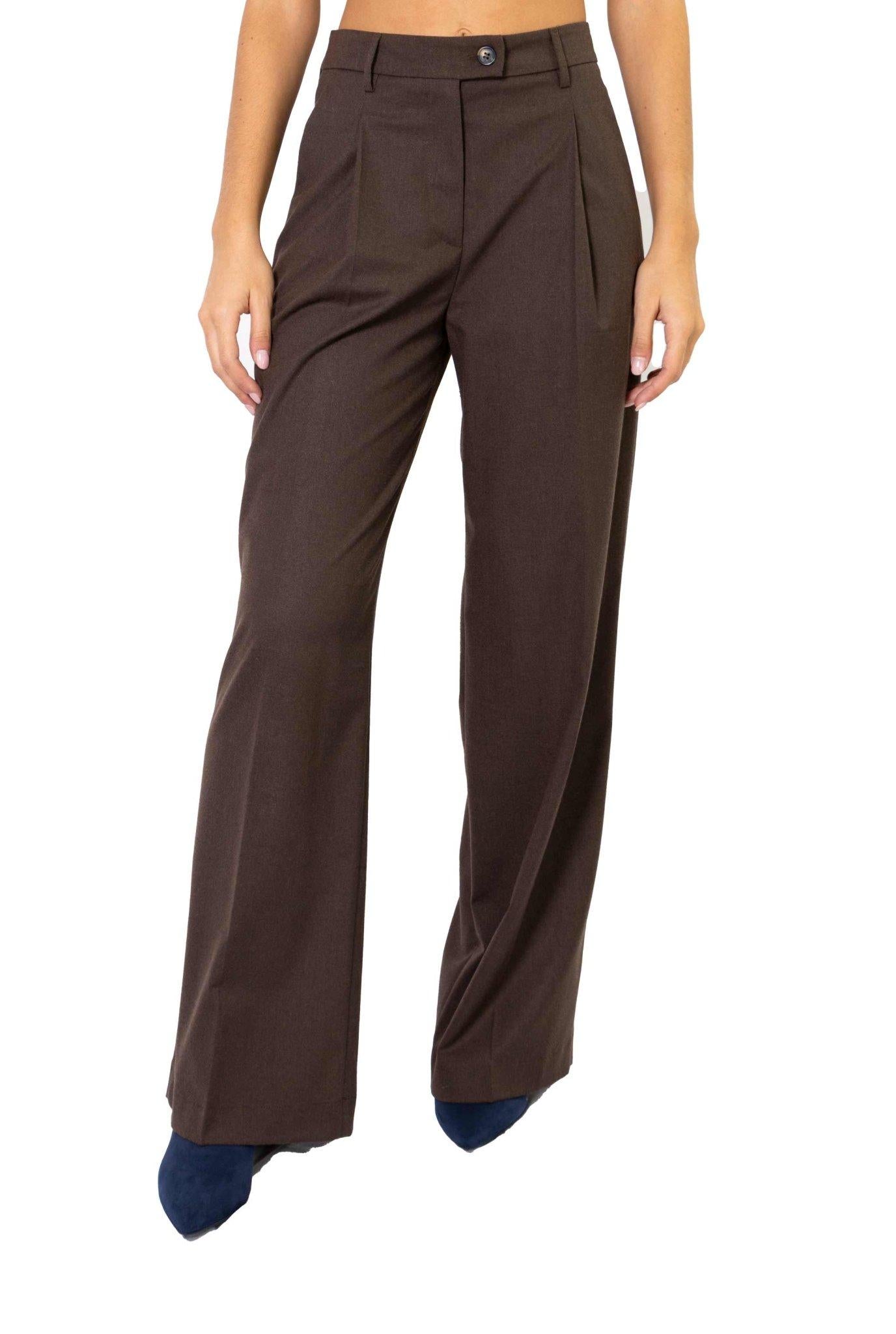 Pantalone palazzo marrone 4023 4232 M ALICE MILLER 