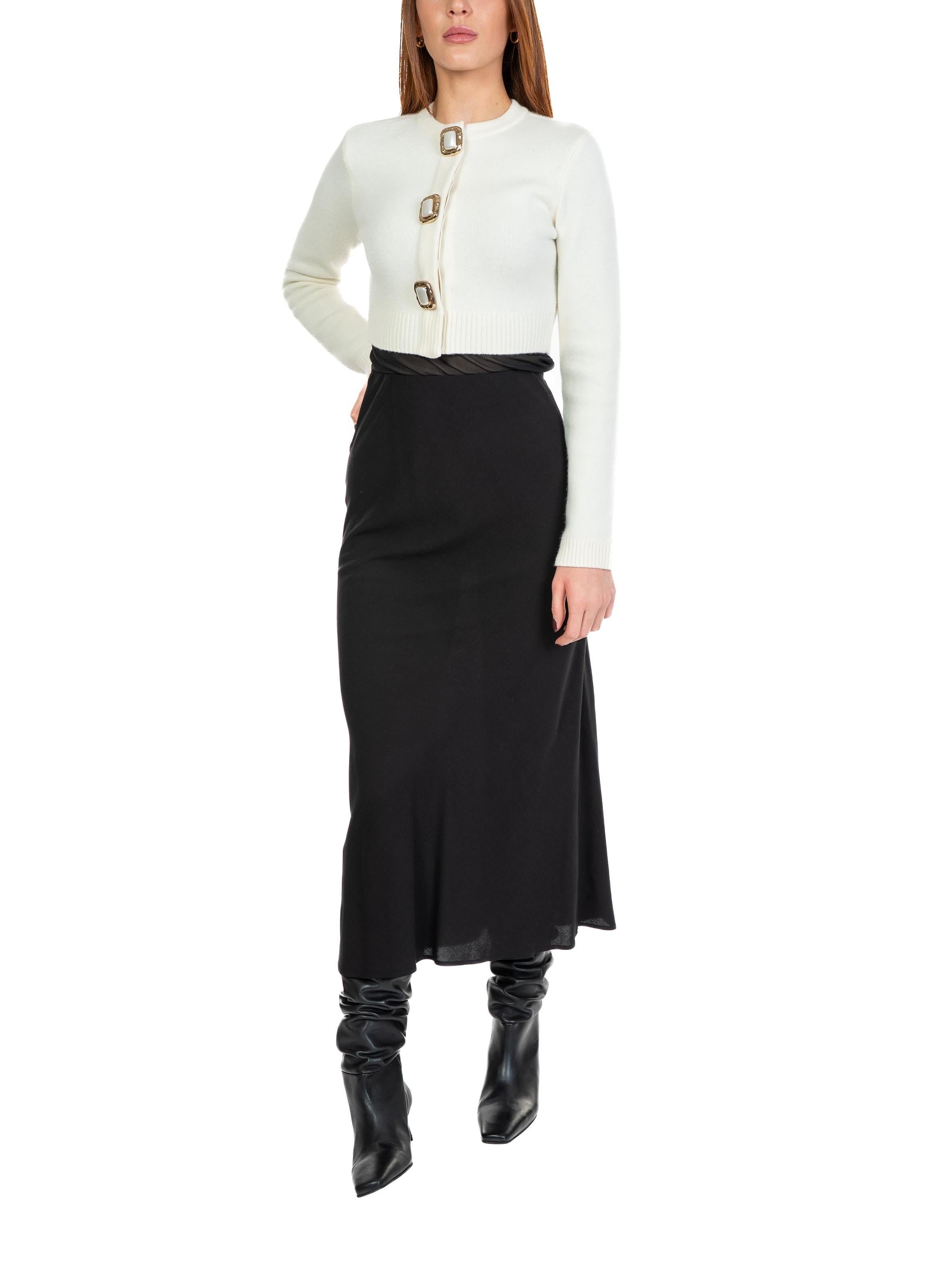 Cardigan in lana 018C CREAM SELF PORTRAIT 