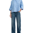 Camicia Flora color Fiordaliso