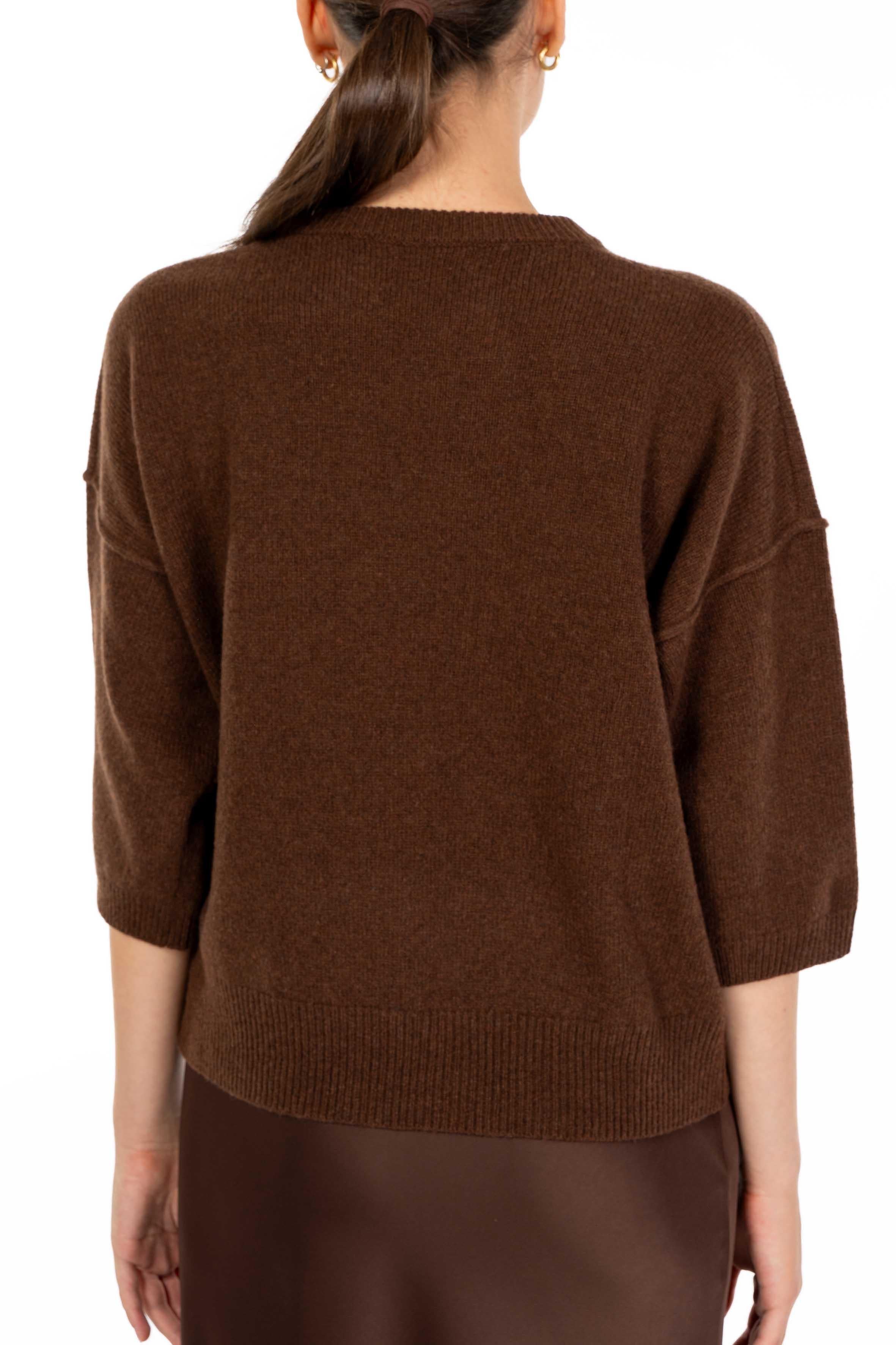 Maglia over cuciture a vista 32000 351 MORO FEDERICA TOSI 