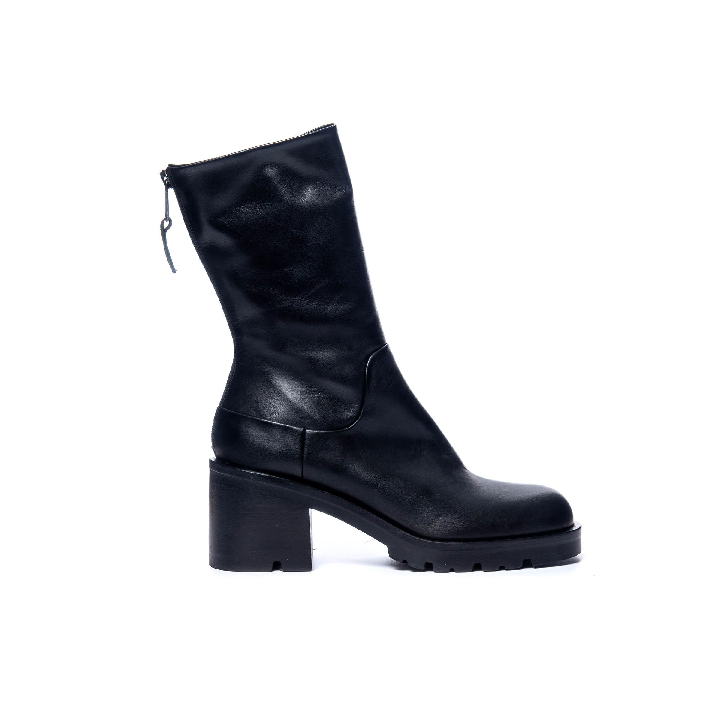 Tronchetto nero con zip A5473 N STRATEGIA 