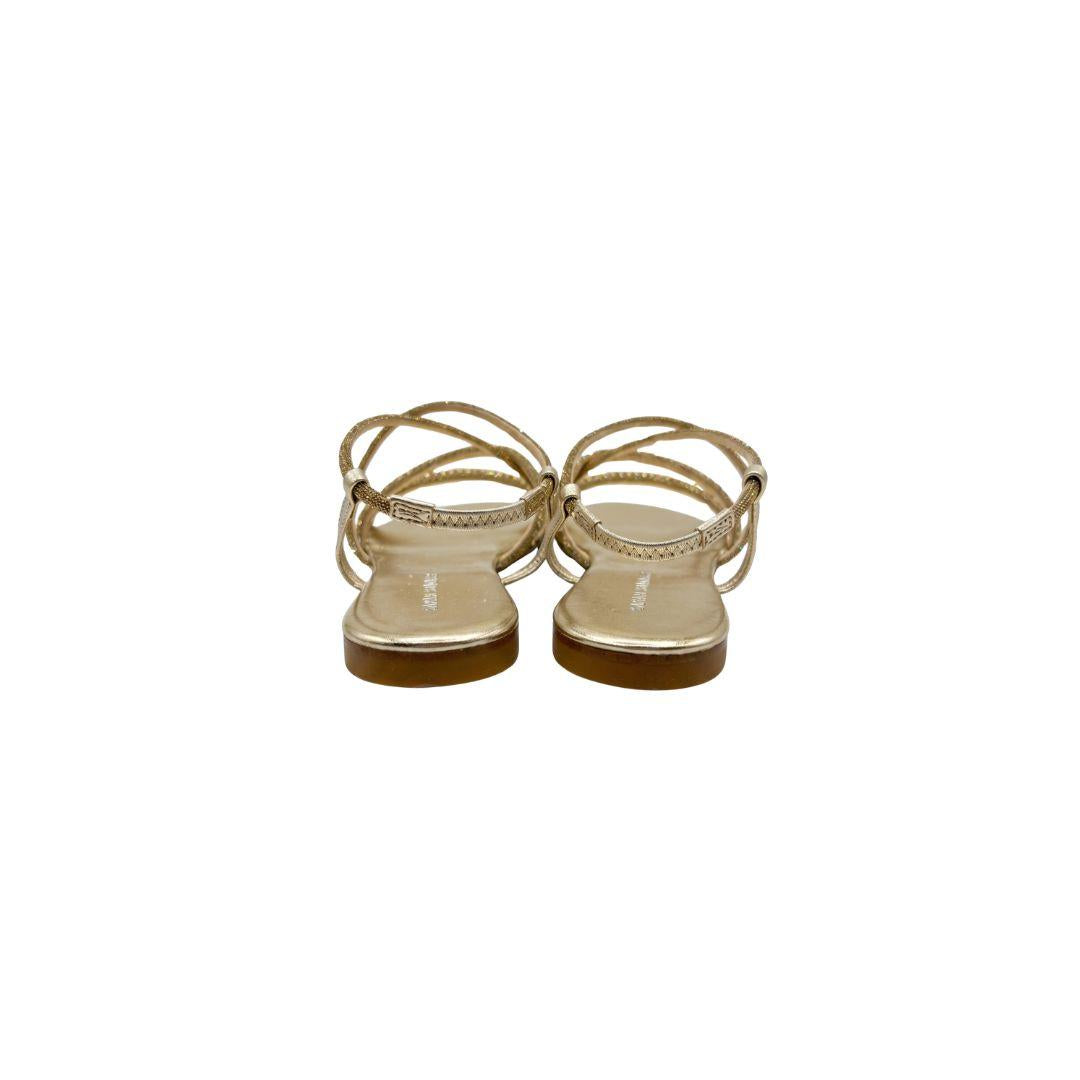 Sandalo strass oro 13513 ORO SARAH SUMMER 