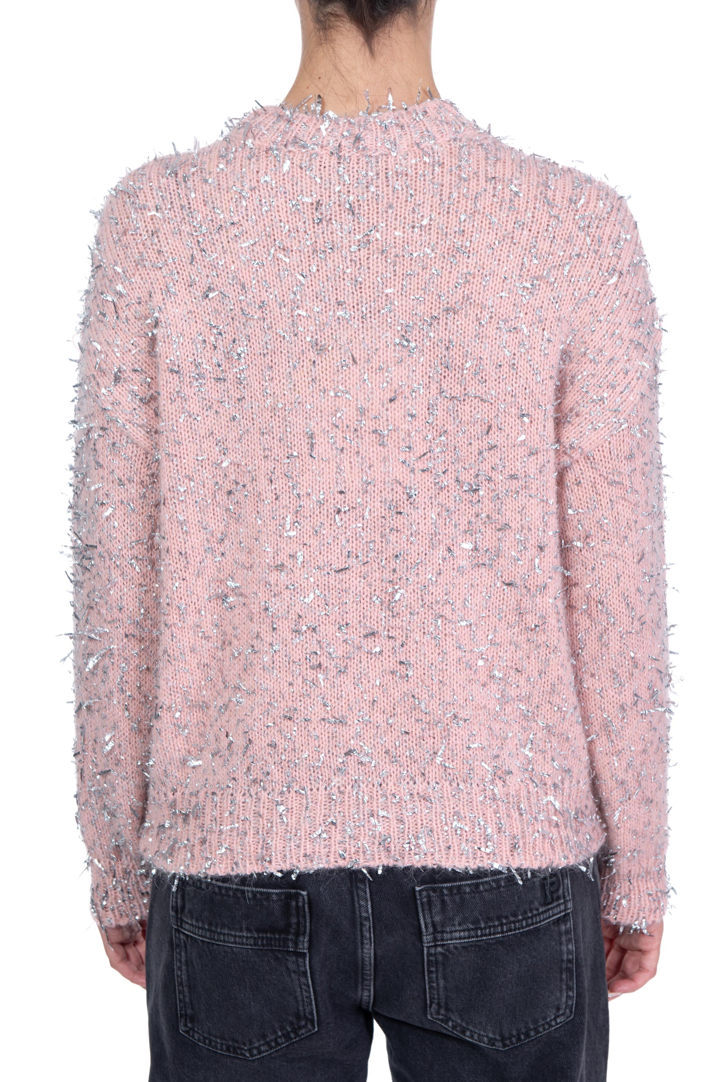 Maglia rosa e argento 3741MDM224 R MSGM 