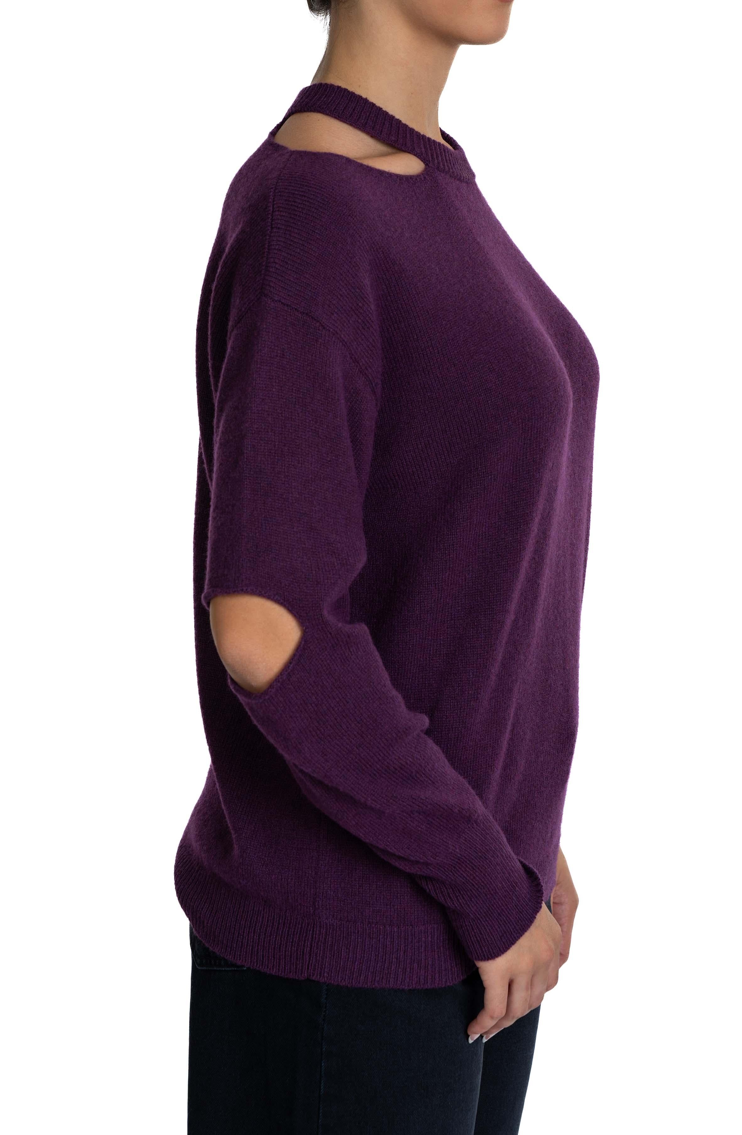 Maglia cut-out girocollo 32006 MELANZANA FEDERICA TOSI 