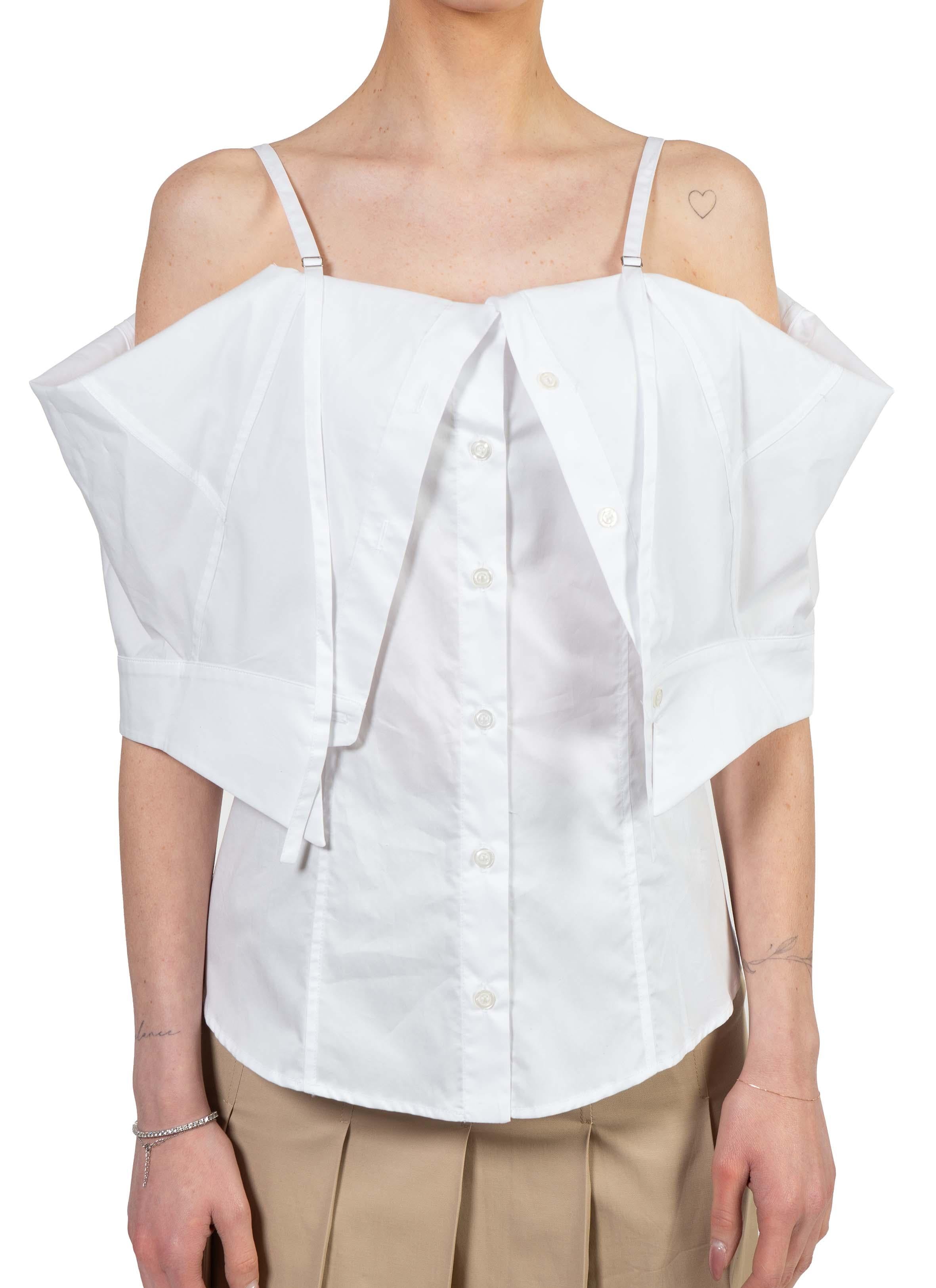 Camicia in cotone bianco BA831 SIENA WHITE Balossa 