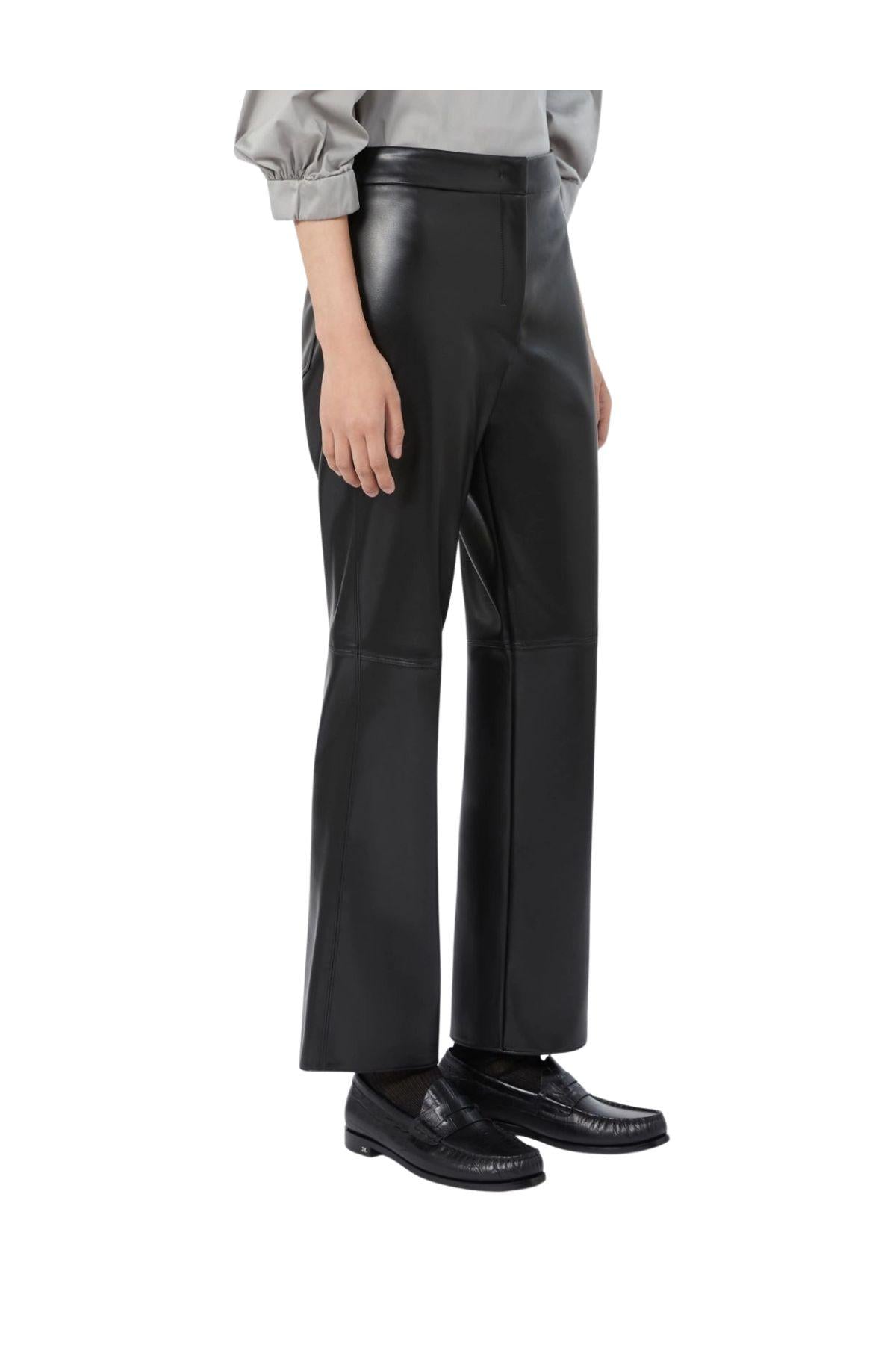 Pantalone slim fit in jersey spalmato nero Sublime SUBLIME 06 NERO MAX MARA 