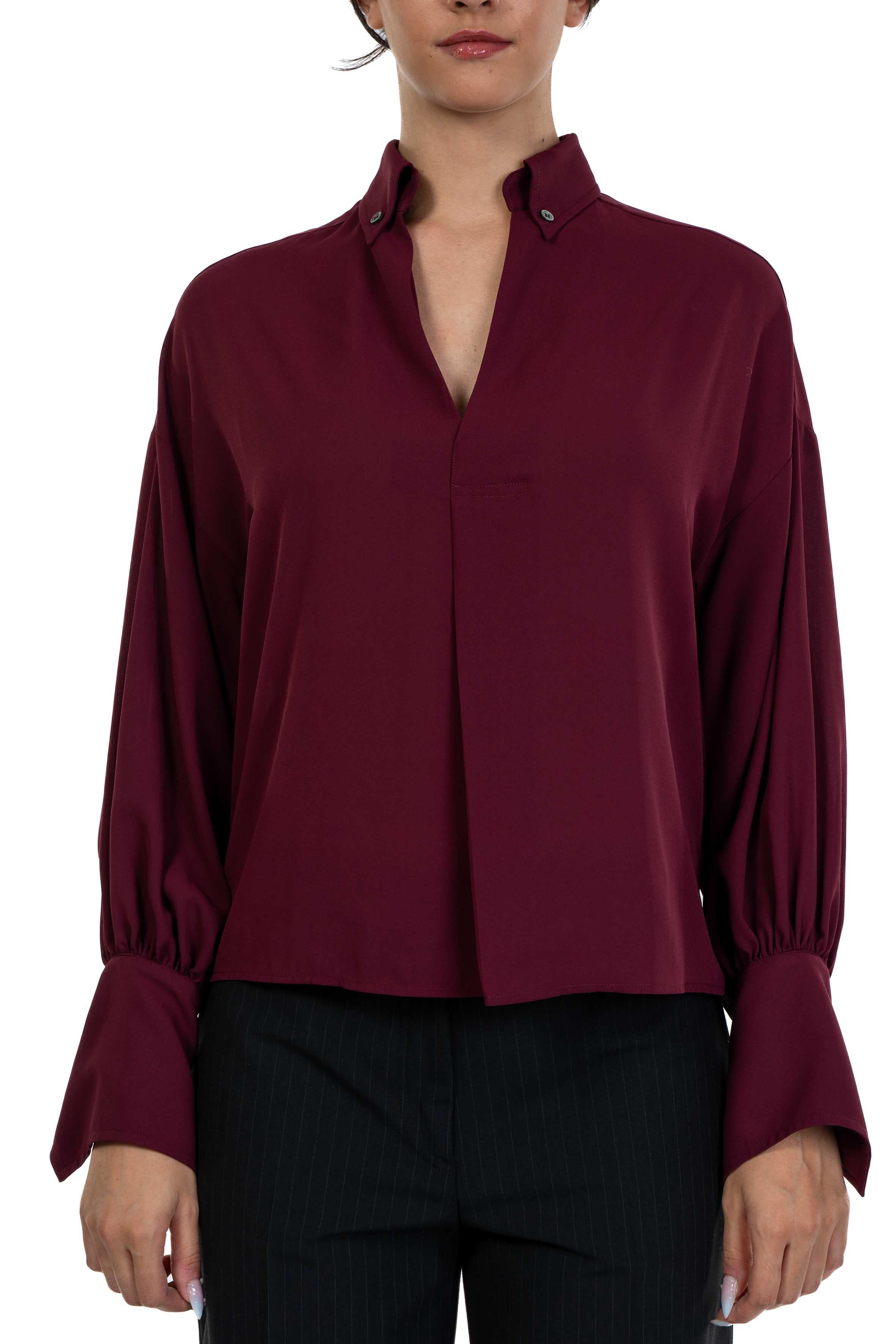 Blusa scollo a V bordò 4032 2859 BORDO ALICE MILLER 
