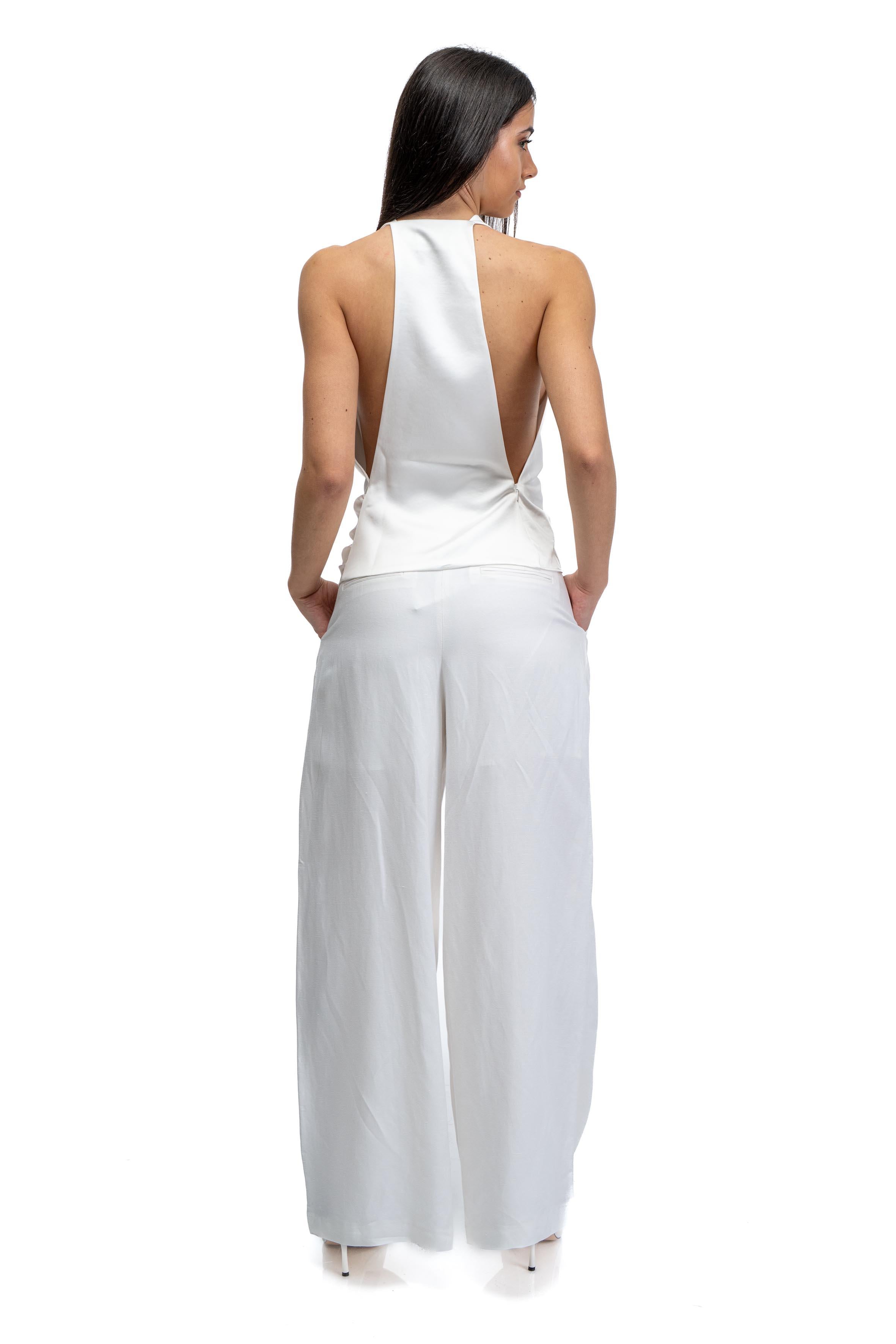 Top Verushka scollo america VERUSHKA TOP OFF WHITE ANDAMANE 