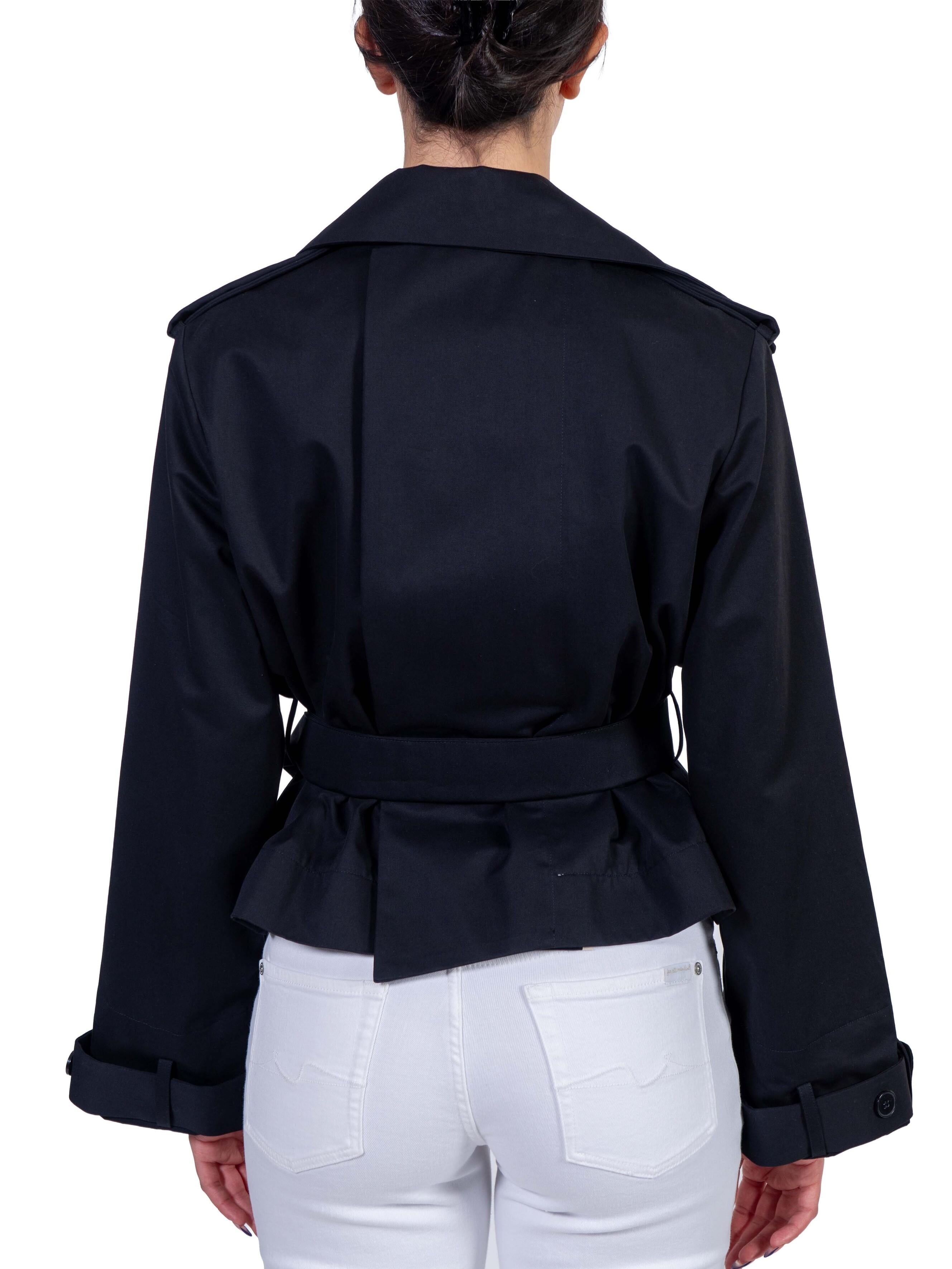 Trench corto nero BA814 TRENCH BLACK Balossa 