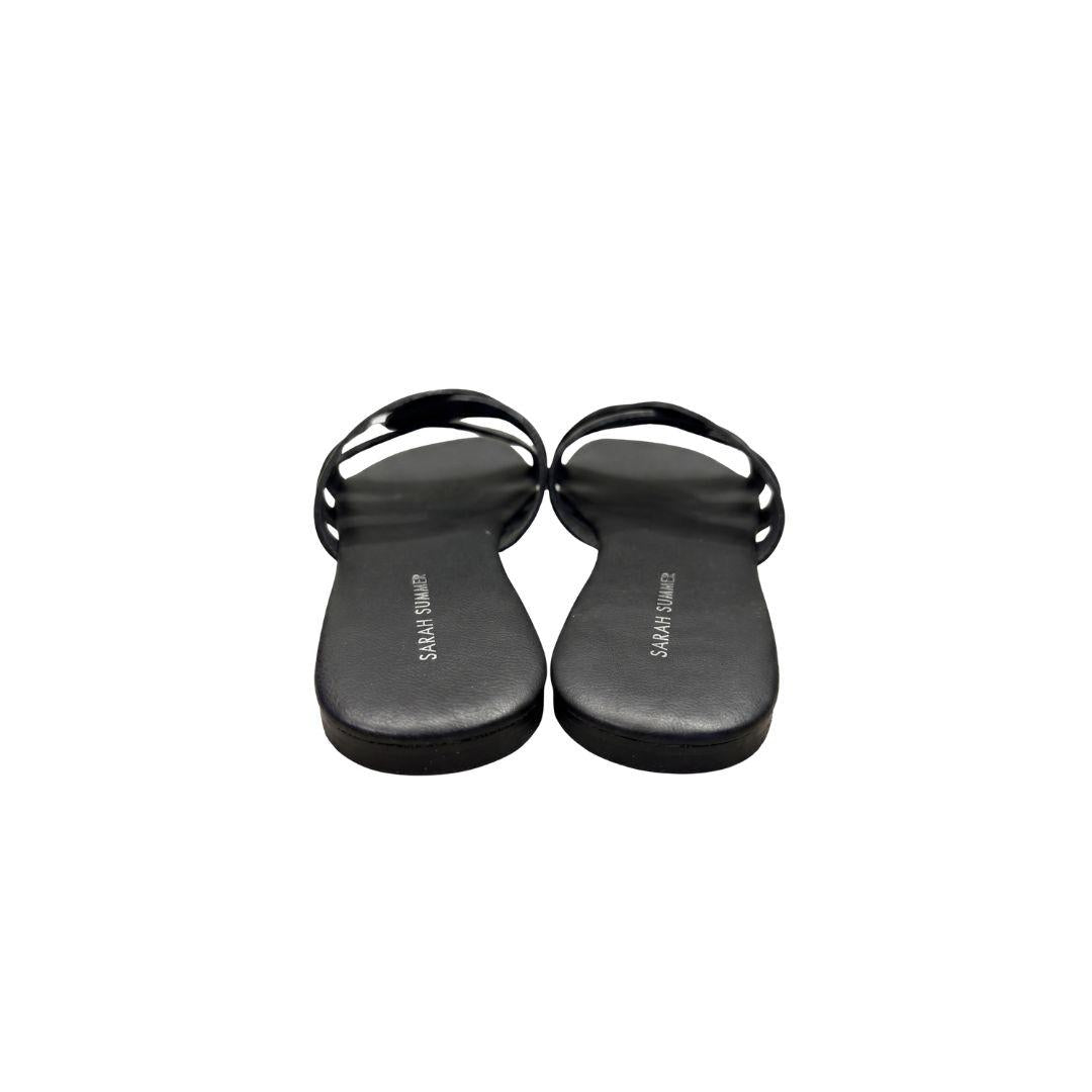 Ciabatta incrociata nera 13712 NERO SARAH SUMMER 