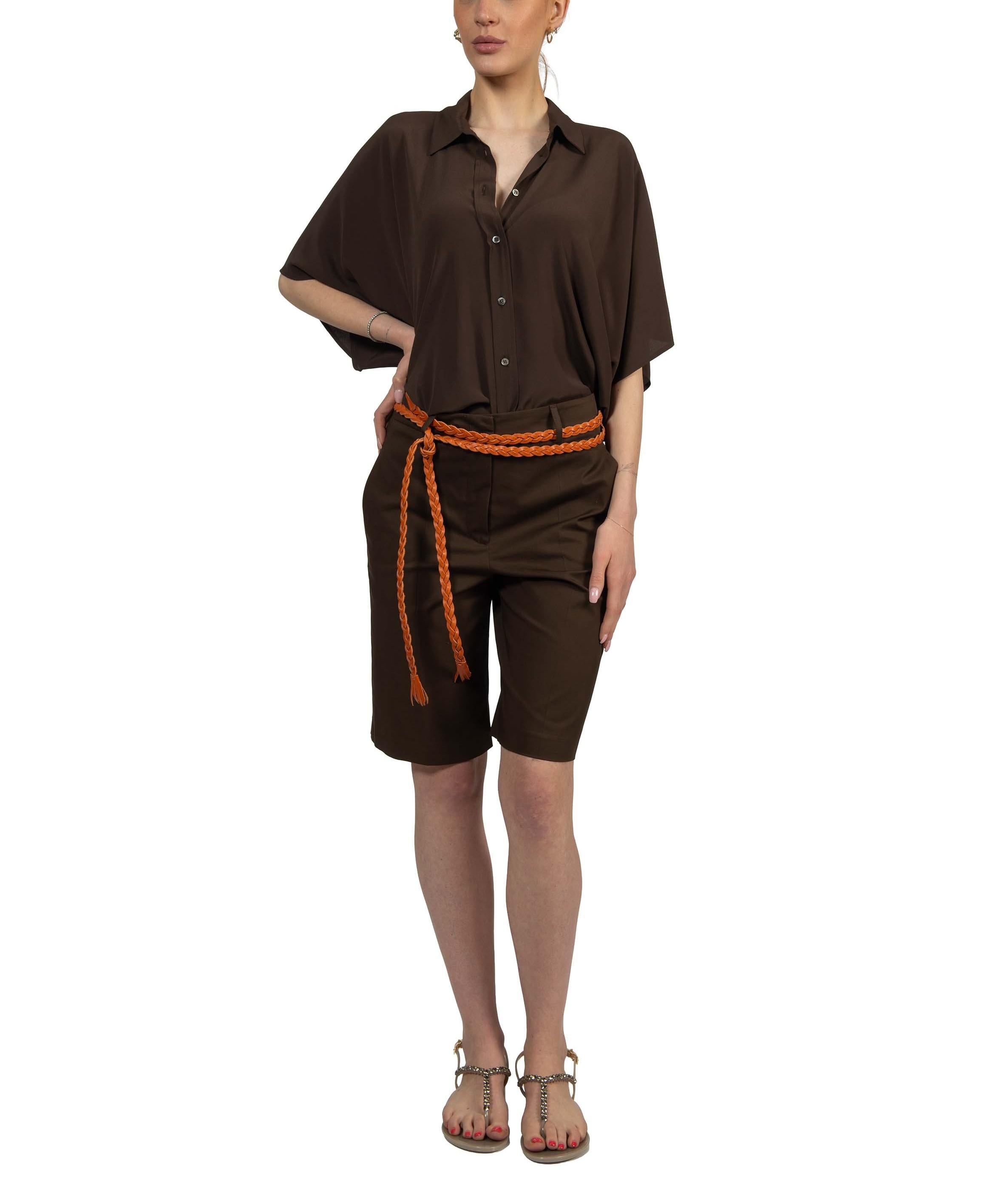 Camicia manica ampia testa di moro 4527 4057 MORO ALICE MILLER 