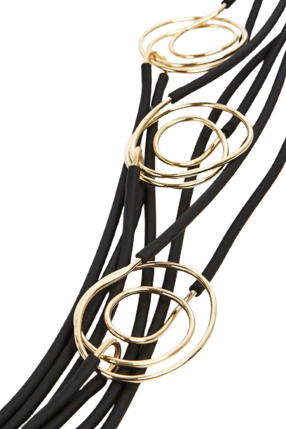 Collana lunga multifili A5SJ22 Nero/oro LIVIANA CONTI 