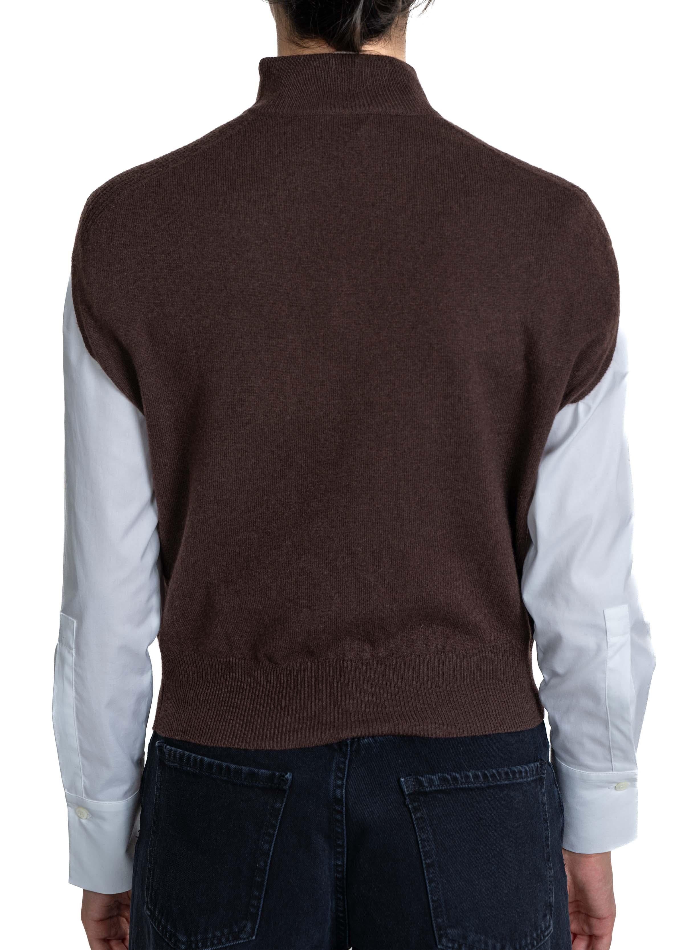 Gilet Verity marrone VERITY BROWN SEMICOUTURE 