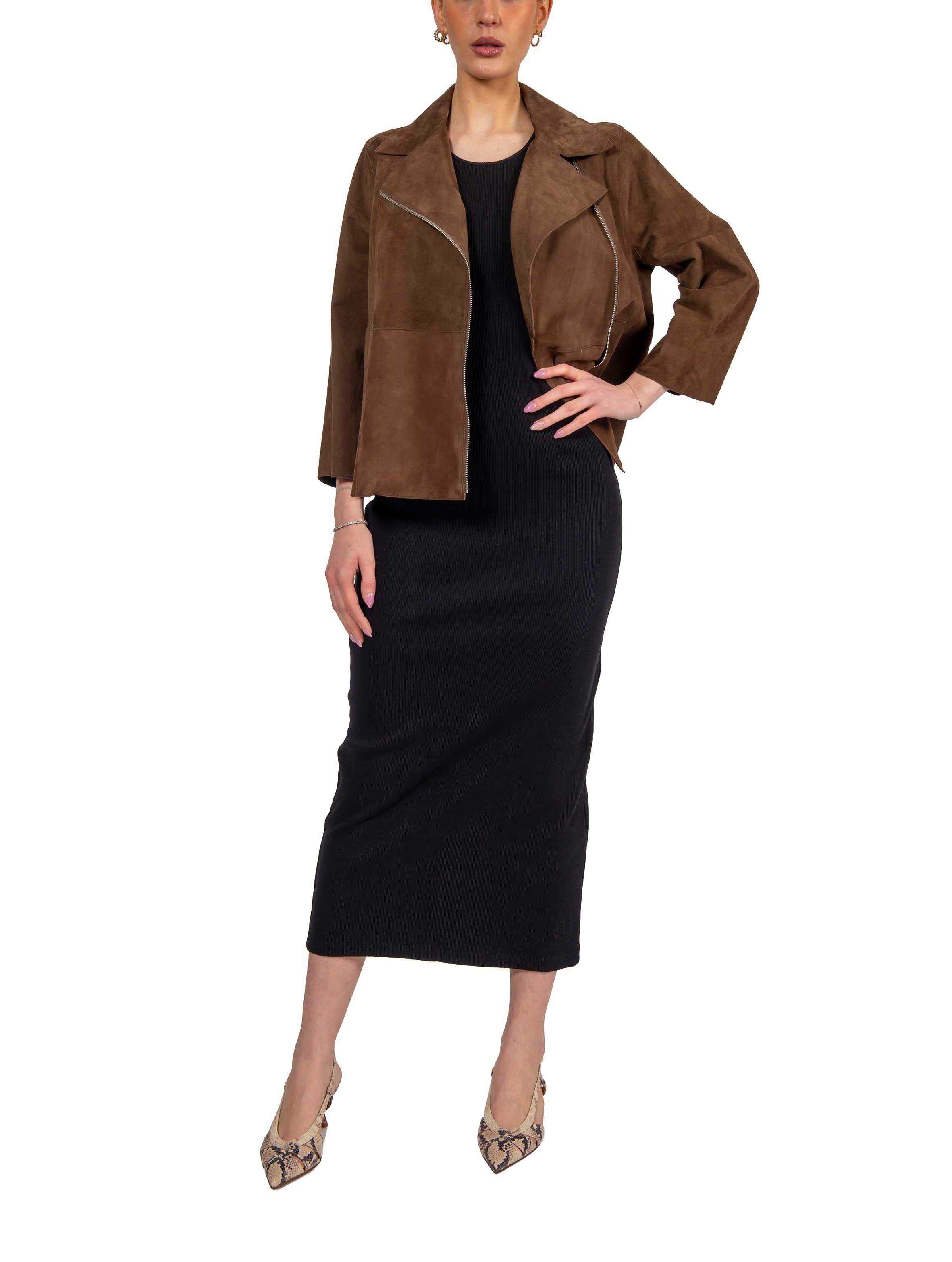 Chiodo Gaia in camoscio GAIA 126 THE JACKIE LEATHERS 