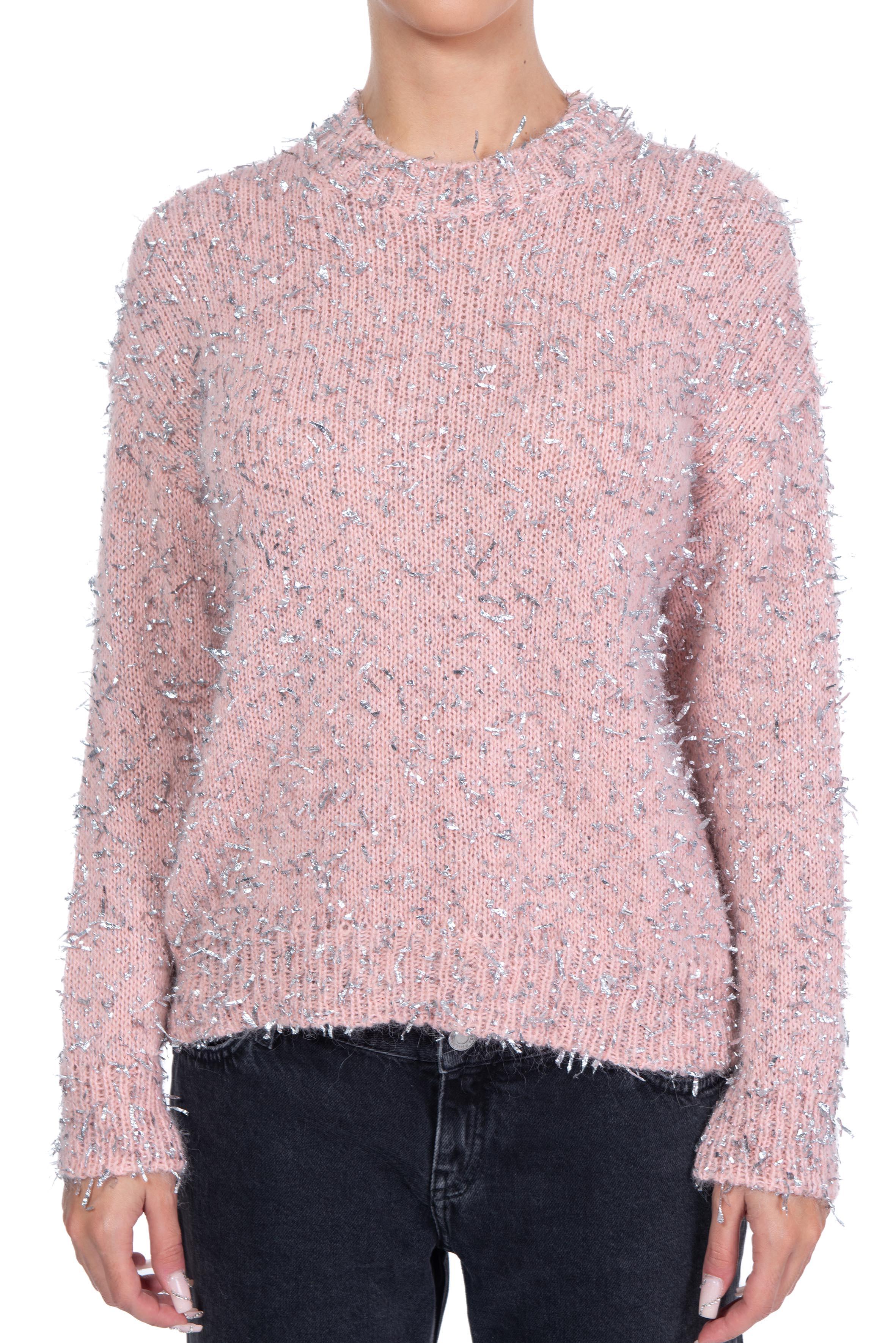 Maglia rosa e argento 3741MDM224 R MSGM 