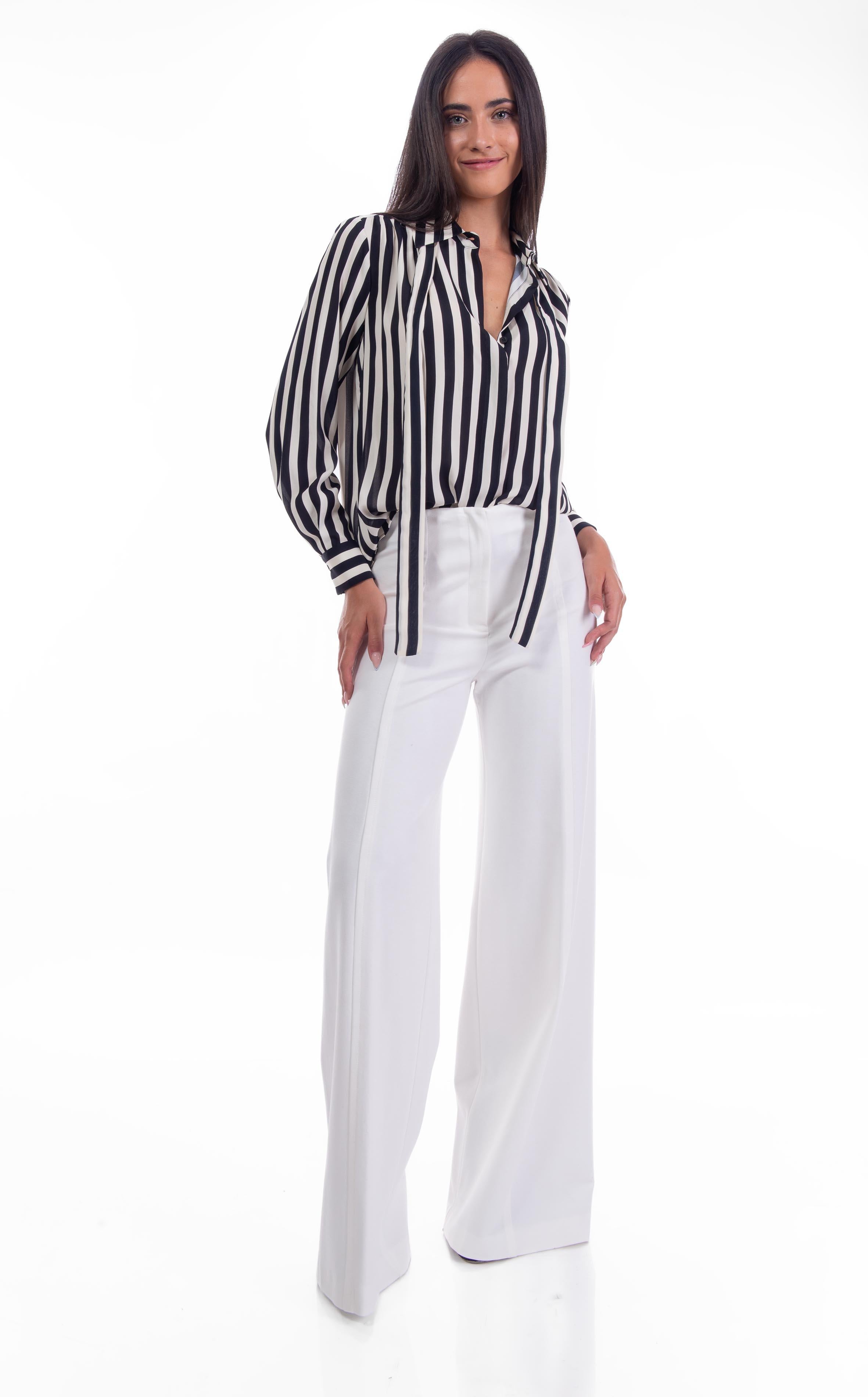 Pantalone palazzo panna CNTI88 P LIVIANA CONTI 