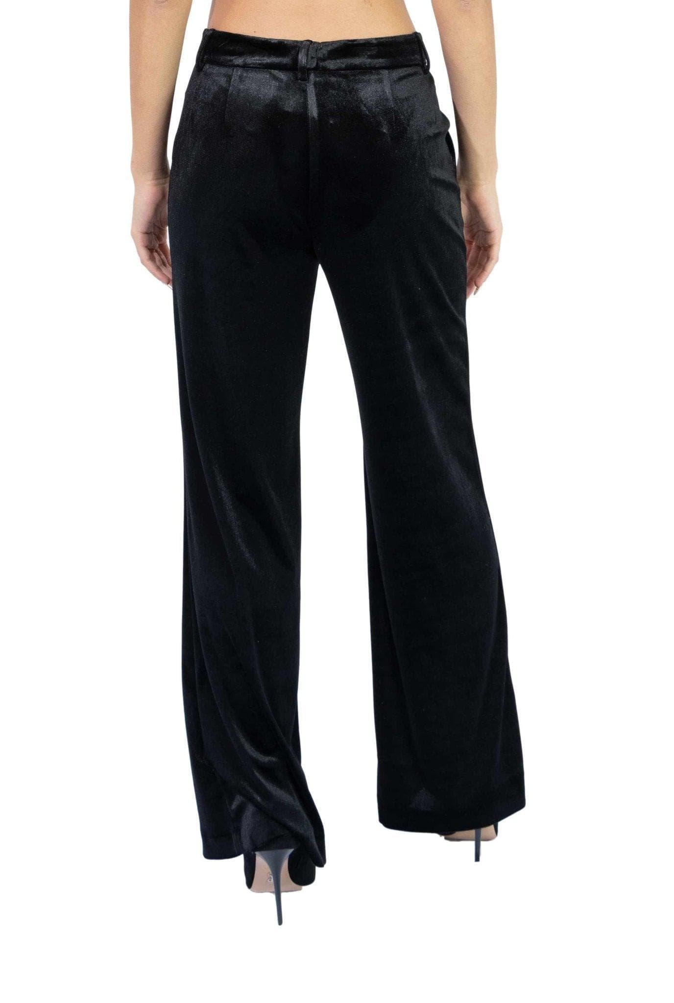 Pantalone dritto in velluto nero 2974 2894 N ALICE MILLER 