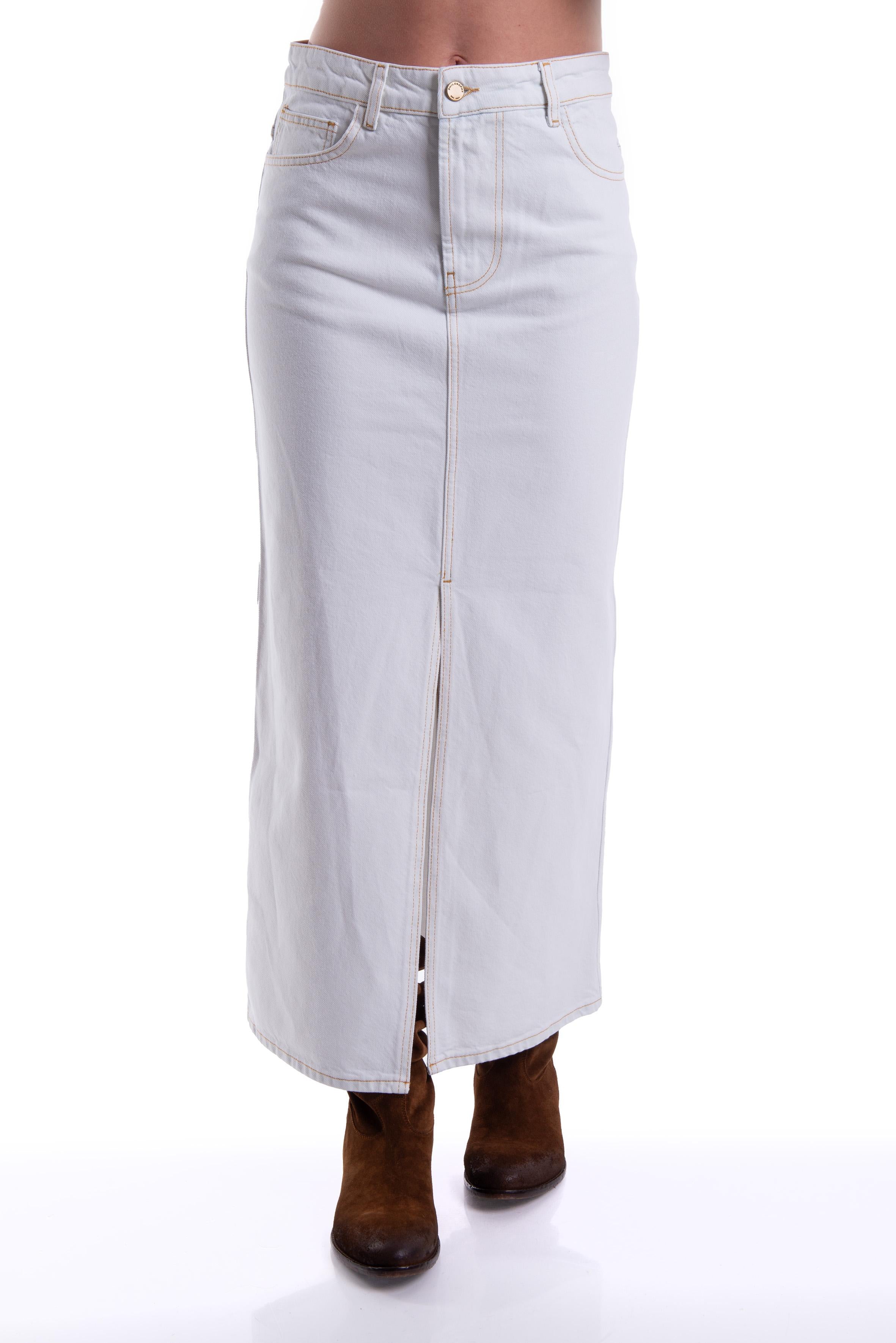 Gonna jeans bianco 0112 J PHILOSOPHY 