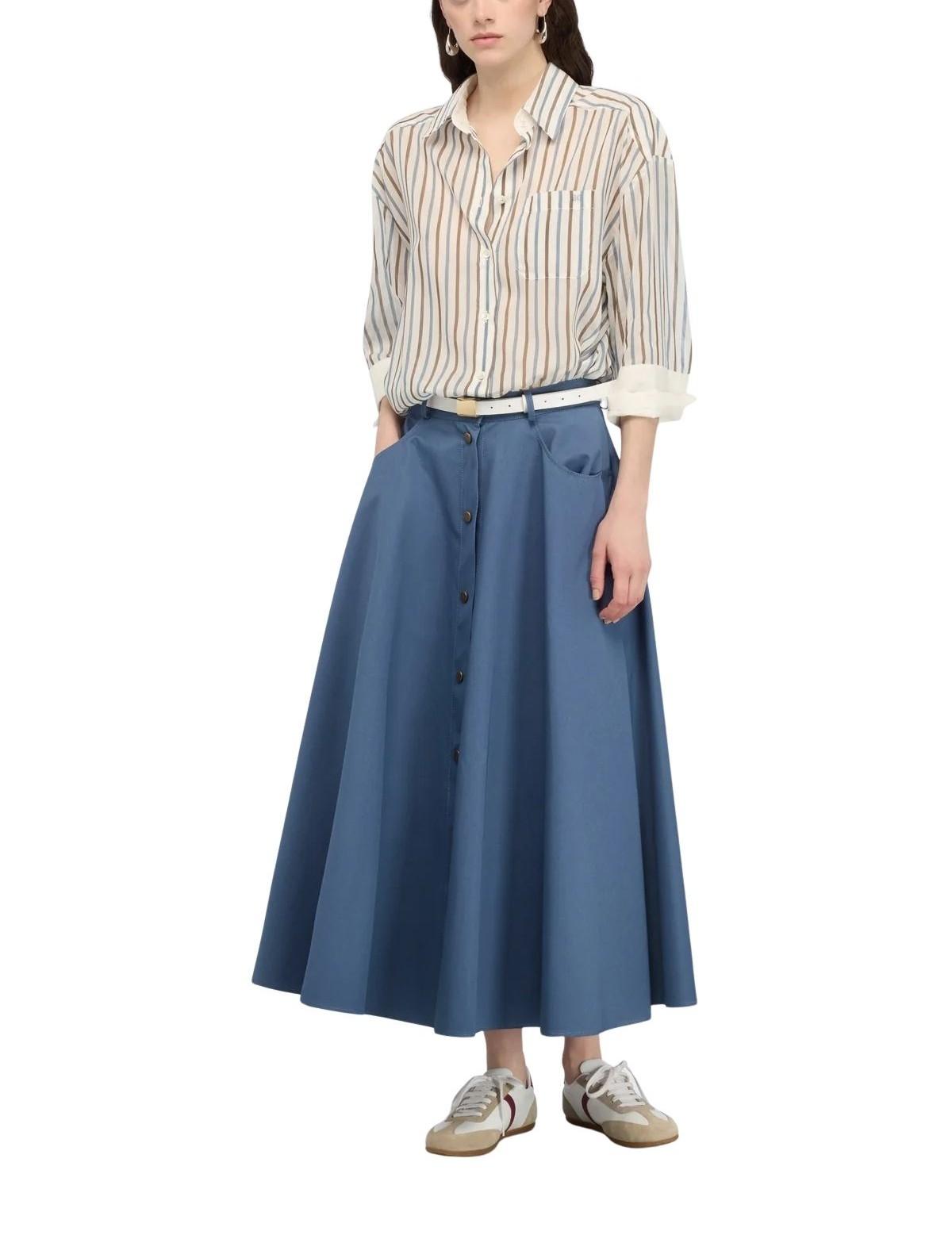 Camicia a righe Gracia GRACIA BY6SK54 CACAO SEMICOUTURE 