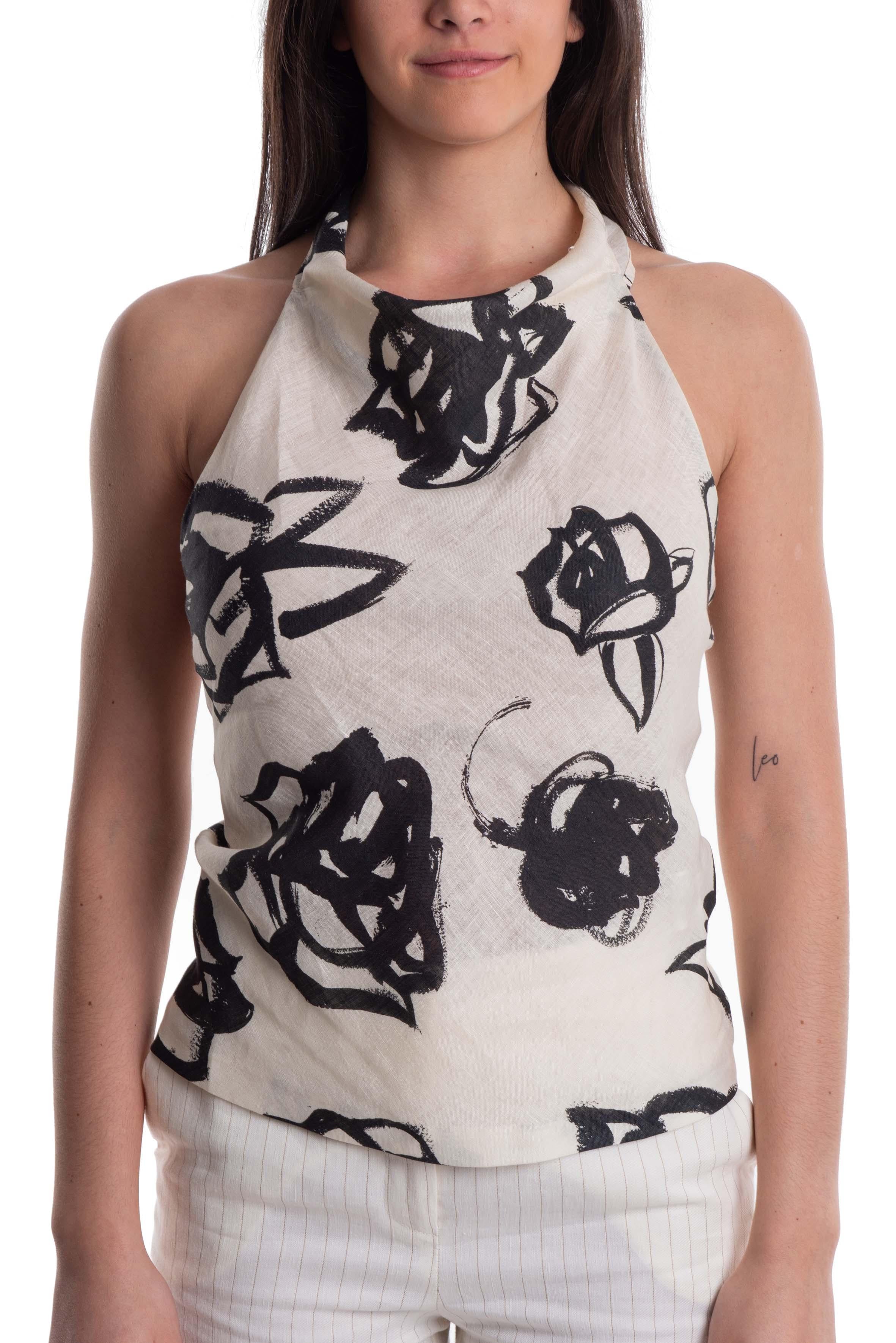 Top fantasia fiori 3642MDM05 N MSGM 