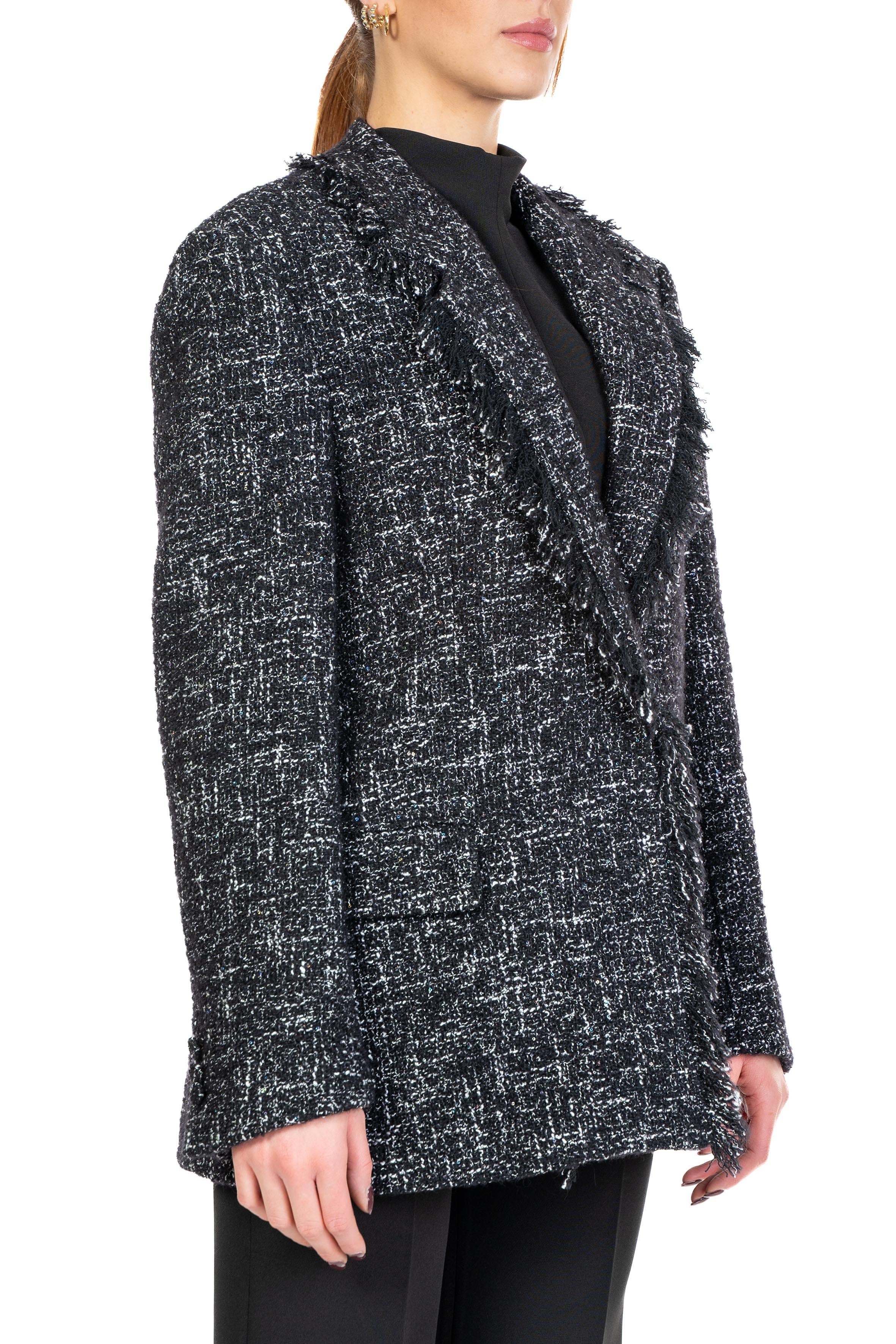 Giacca in bouclè 3941MDG20 BLACK MSGM 