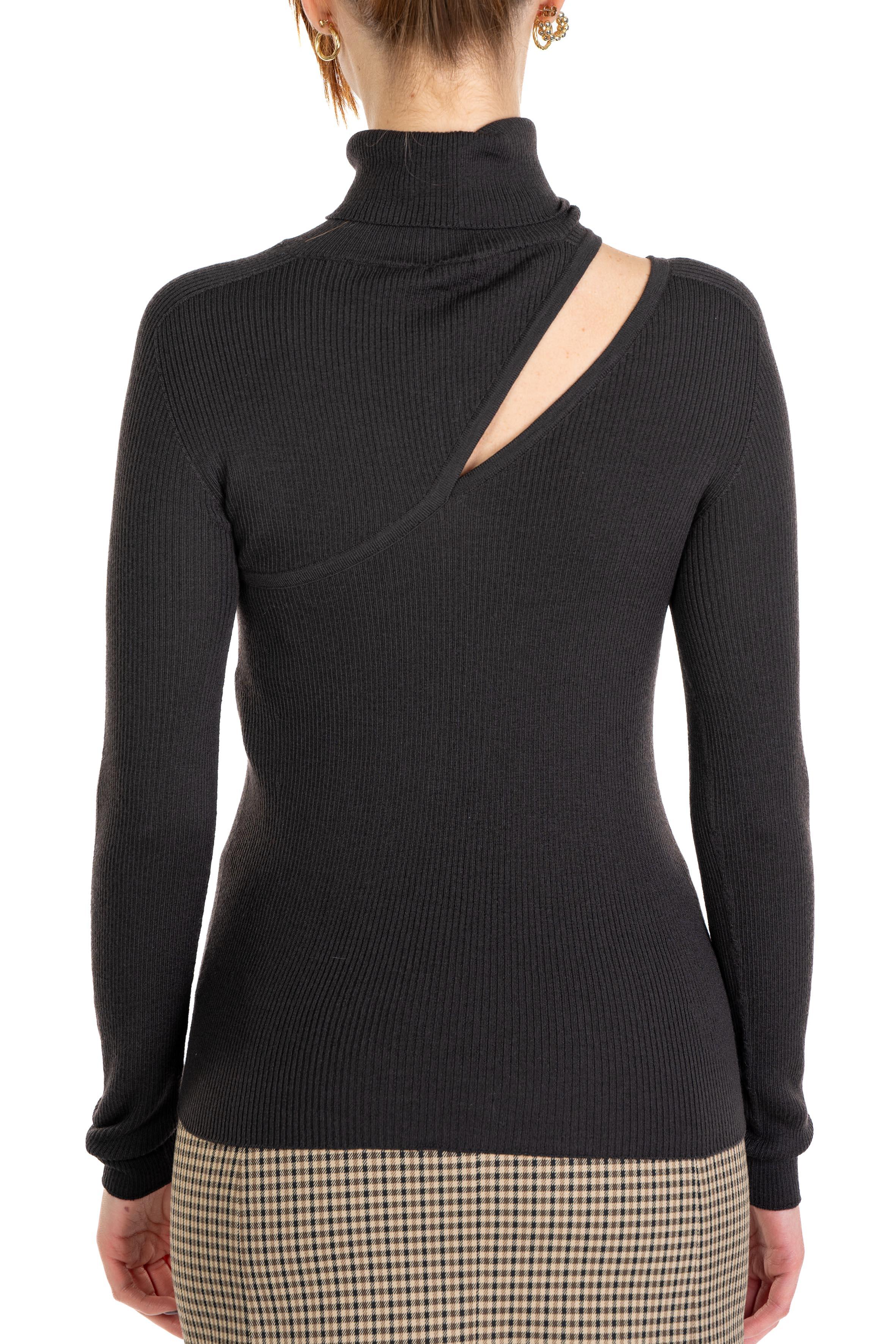 Maglia collo alto taglio 61413 testa di moro 61413 WENGE D.EXTERIOR 