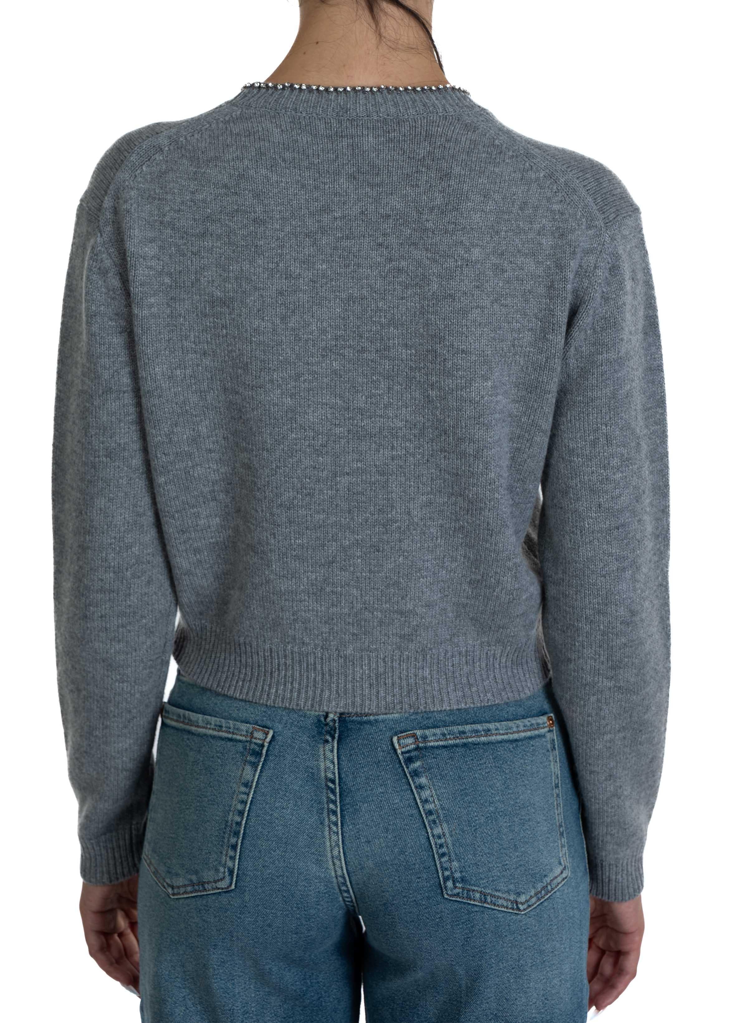 Cardigan Clarinda CLARINDA  Y5WD33 GREY SEMICOUTURE 