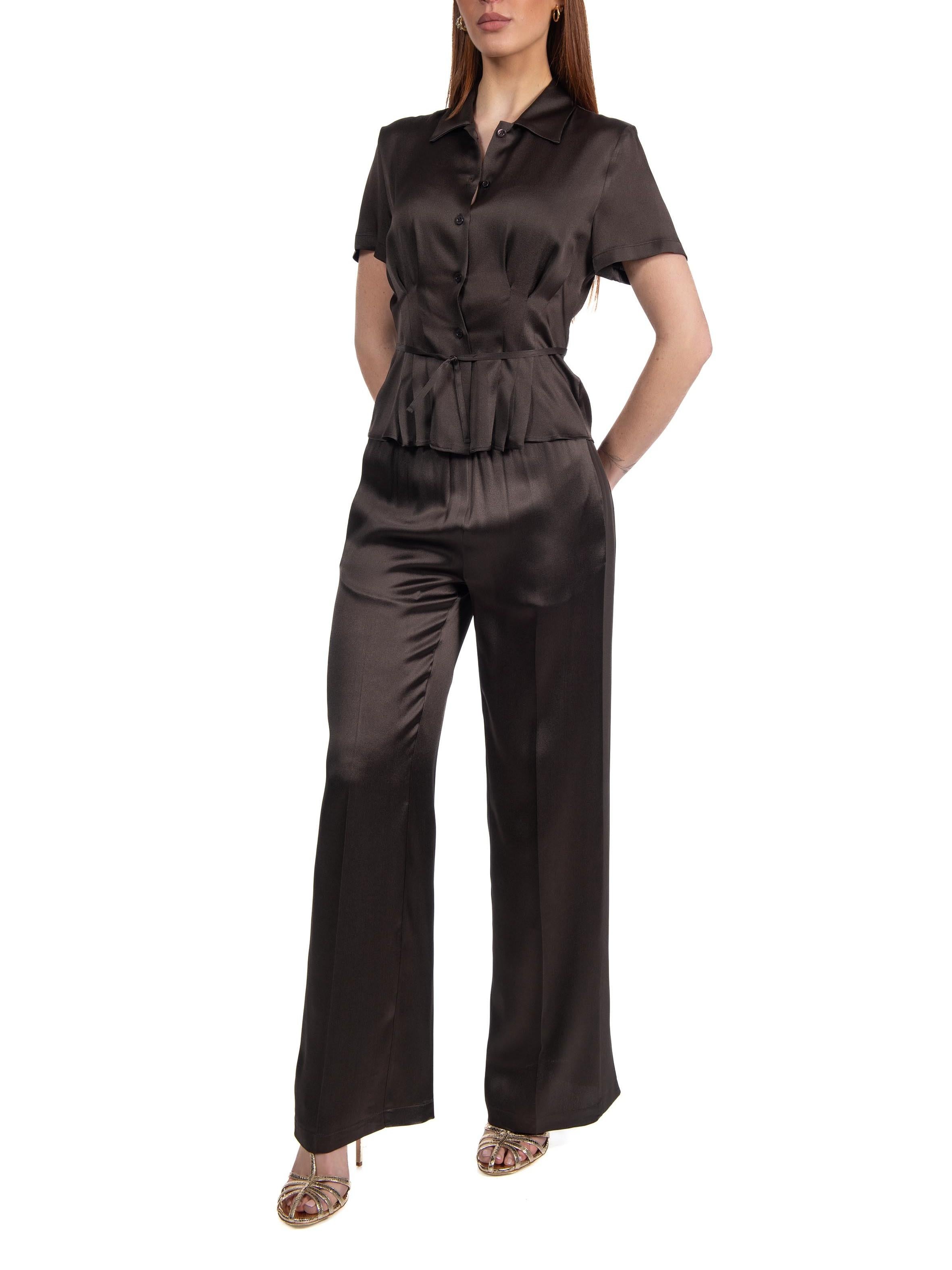 Camicia Desideria dark cacao DESIDERIA Y6SM06 DARK CACAO SEMICOUTURE 