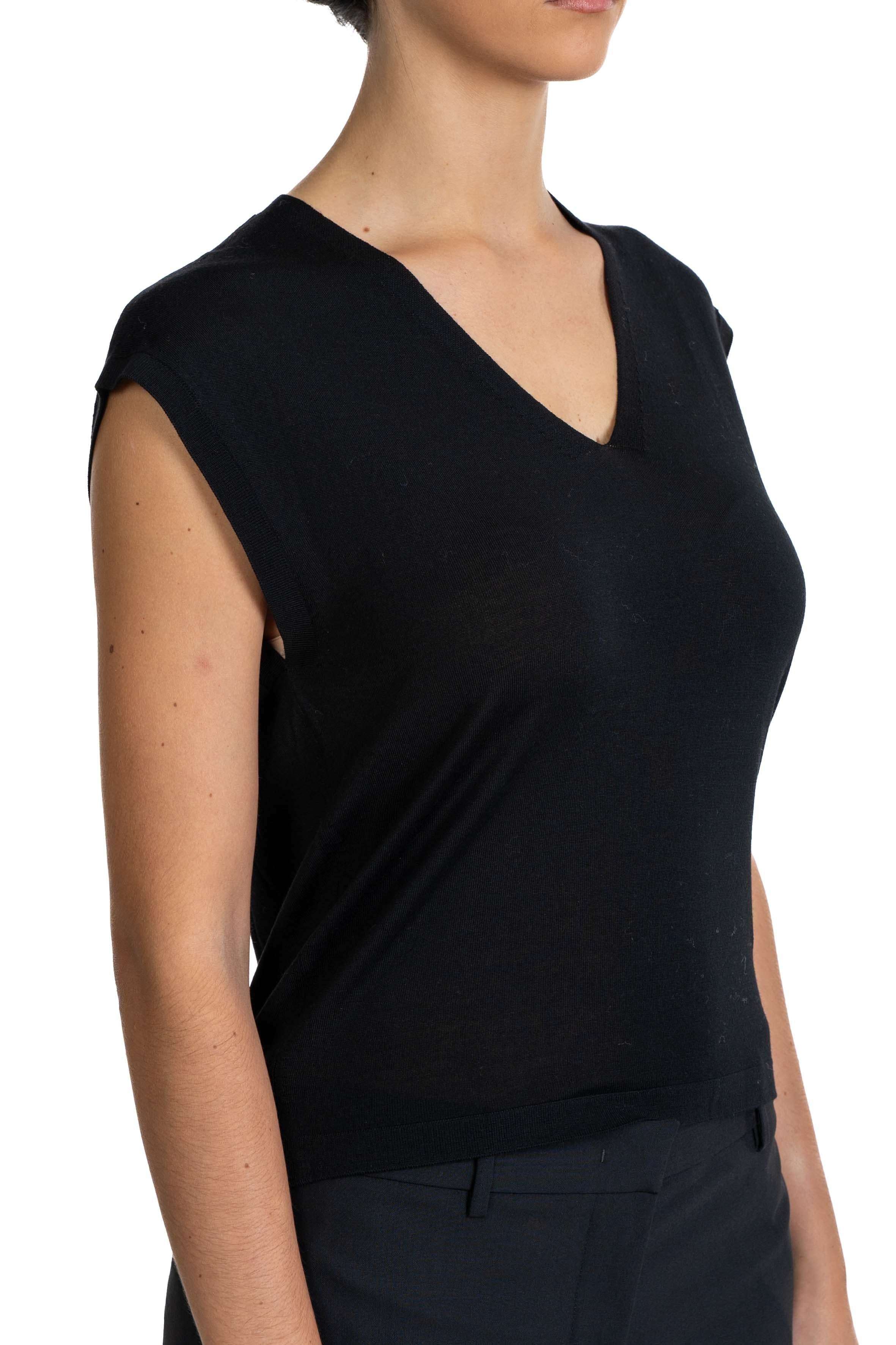 Gilet Cubano nero CUBANO 011 MAX MARA 